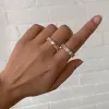 Jada Baguette Cut CZ Adjustable Ring | Gold sold by PRYA