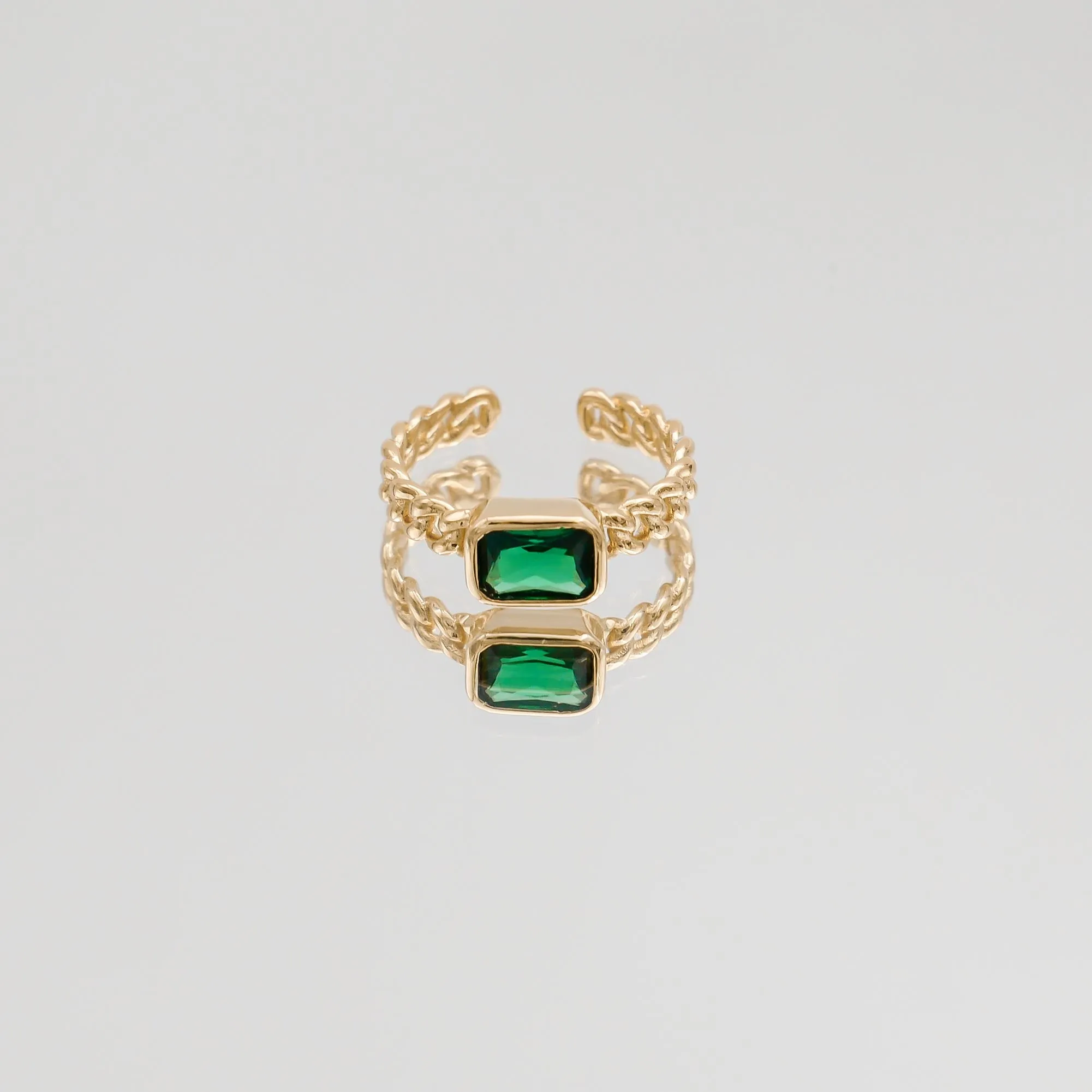 Callie Cuban Adjustable Ring sold by PRYA product image thumbnail 3