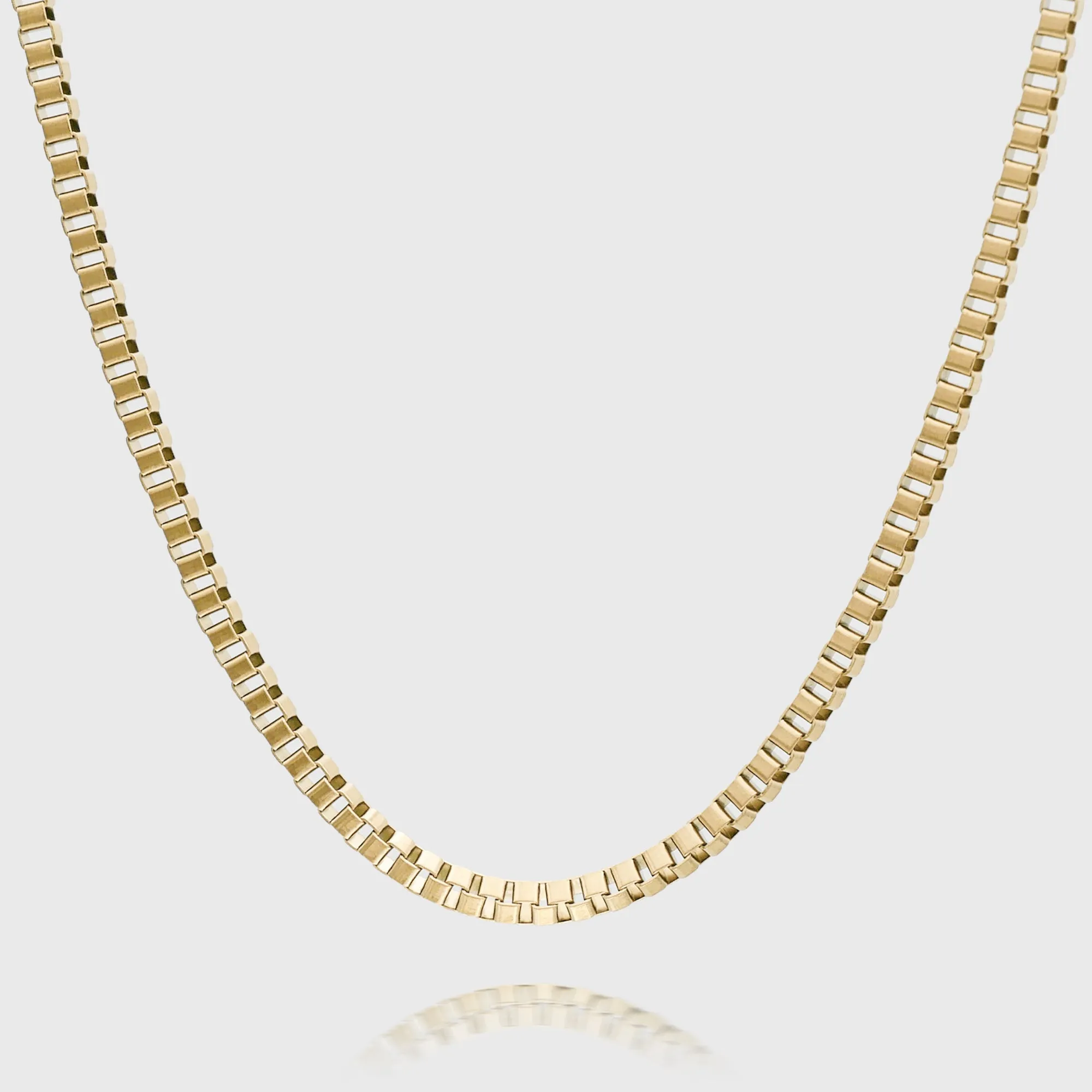 Box Chain Necklace | Gold sold by PRYA product image thumbnail 2