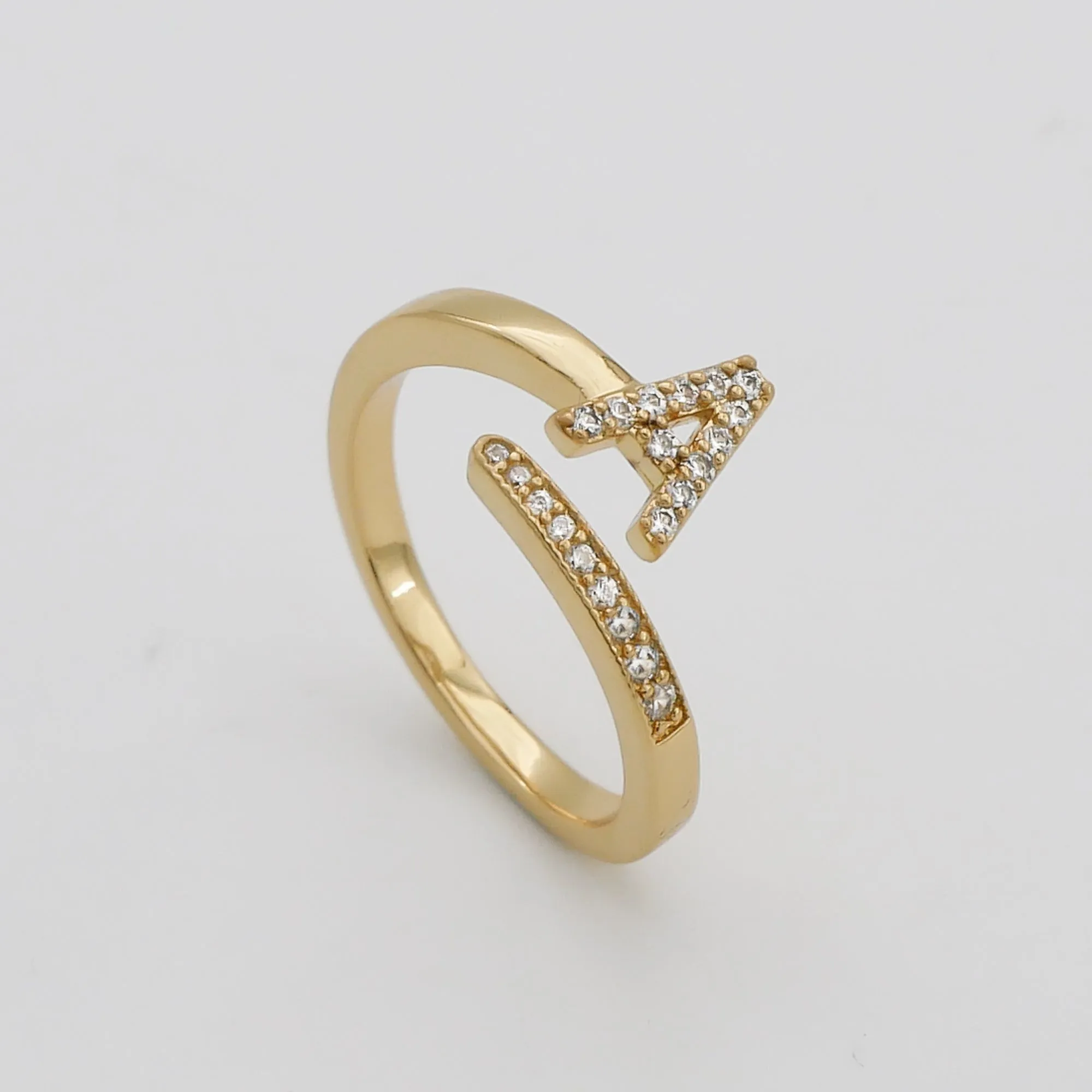 Pave Initial Ring sold by PRYA