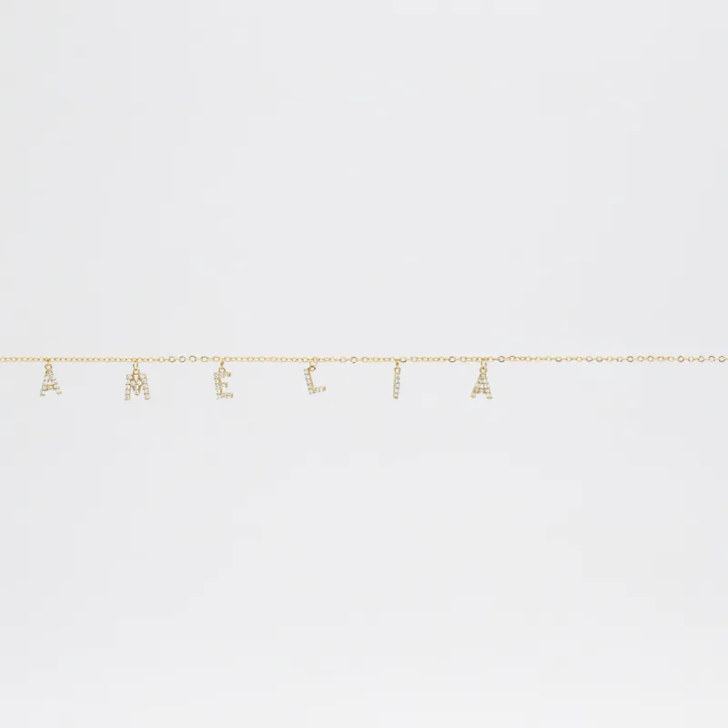 Nevada Custom Name Belly Chain sold by PRYA