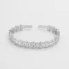 Jada Baguette CZ Bracelet Thick  | Silver sold by PRYA