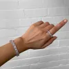 Jada Baguette CZ Bracelet Thick  | Silver sold by PRYA