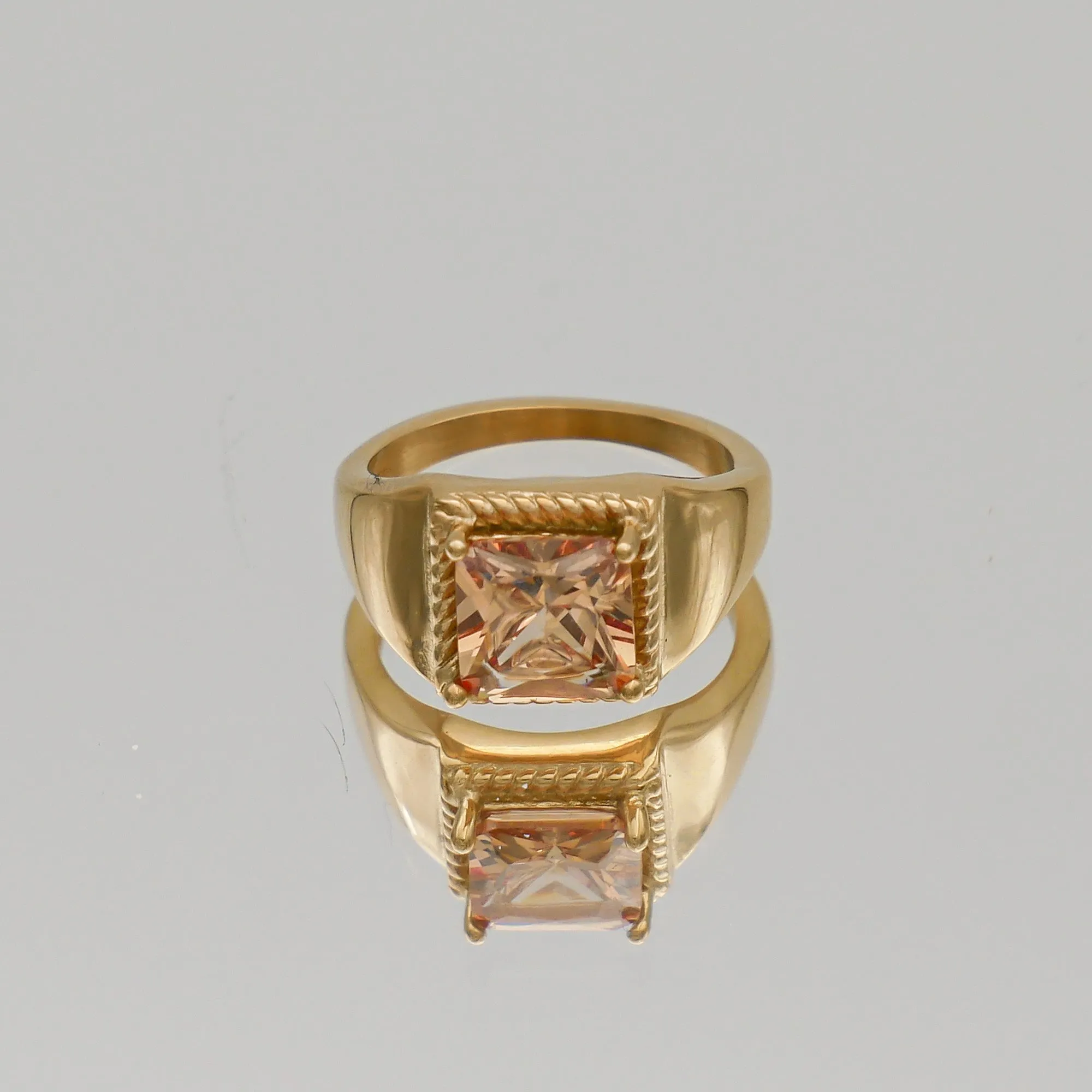 Hana Gemstone Signet Ring sold by PRYA product image thumbnail 3
