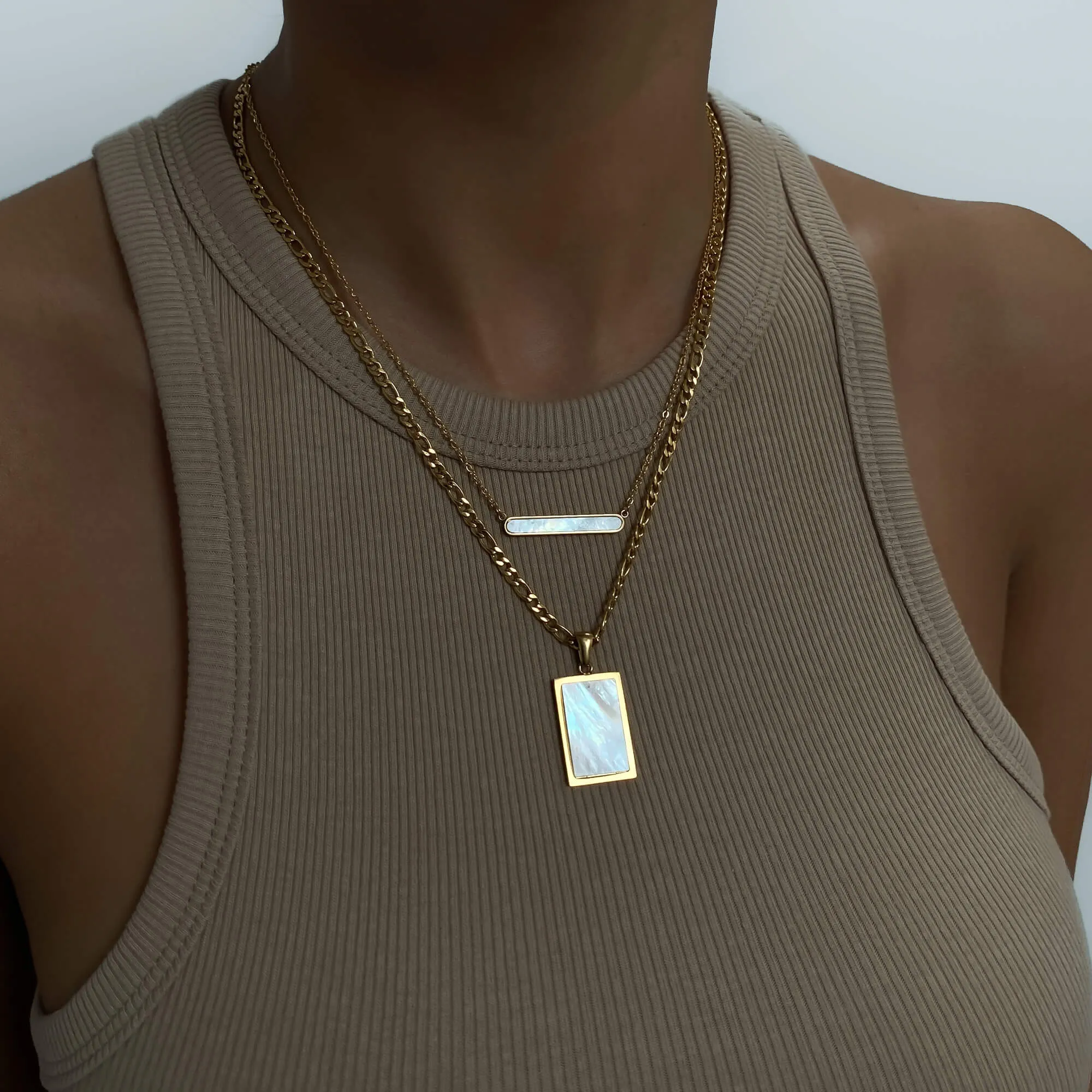 Saraya Opal Tablet Necklace sold by PRYA product image thumbnail 4