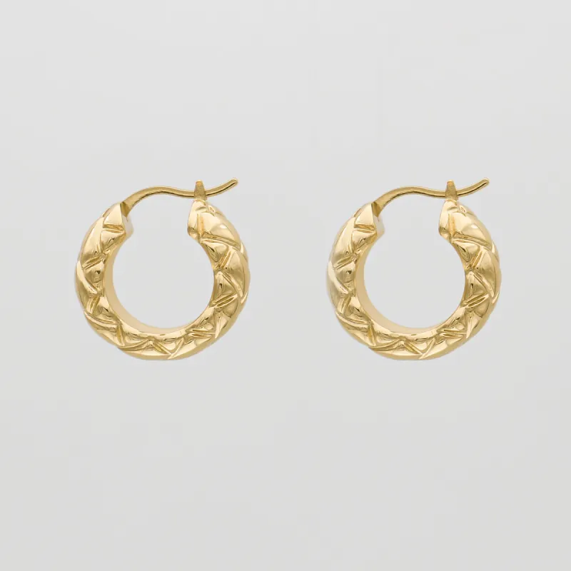 Kyla Hoop Earrings made by PRYA