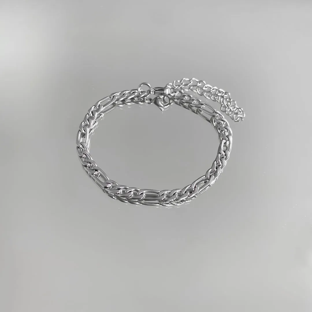 Figaro Chain Anklet Silver sold by PRYA product image thumbnail 2