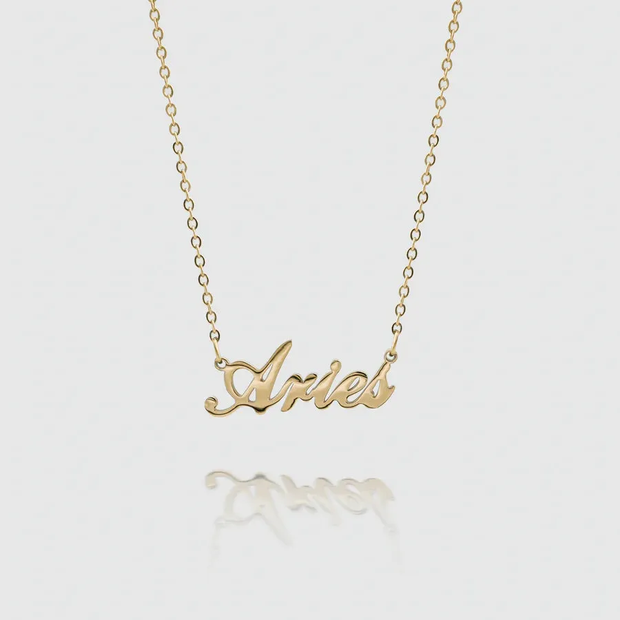 Zodiac Name Necklace sold by PRYA product image thumbnail 3
