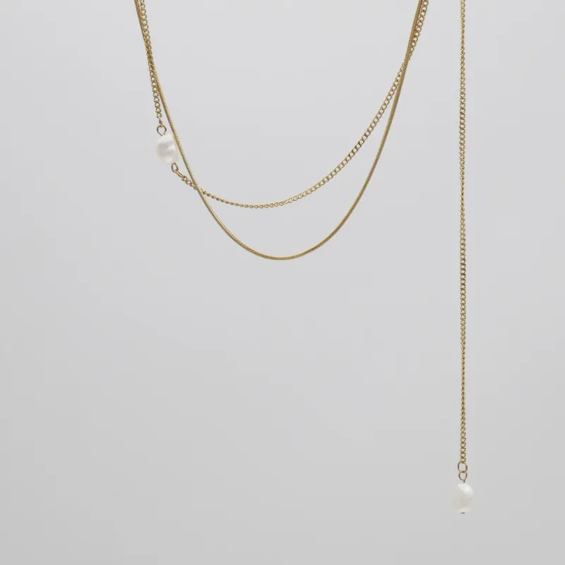 Grace Pearl Layered Necklace sold by PRYA