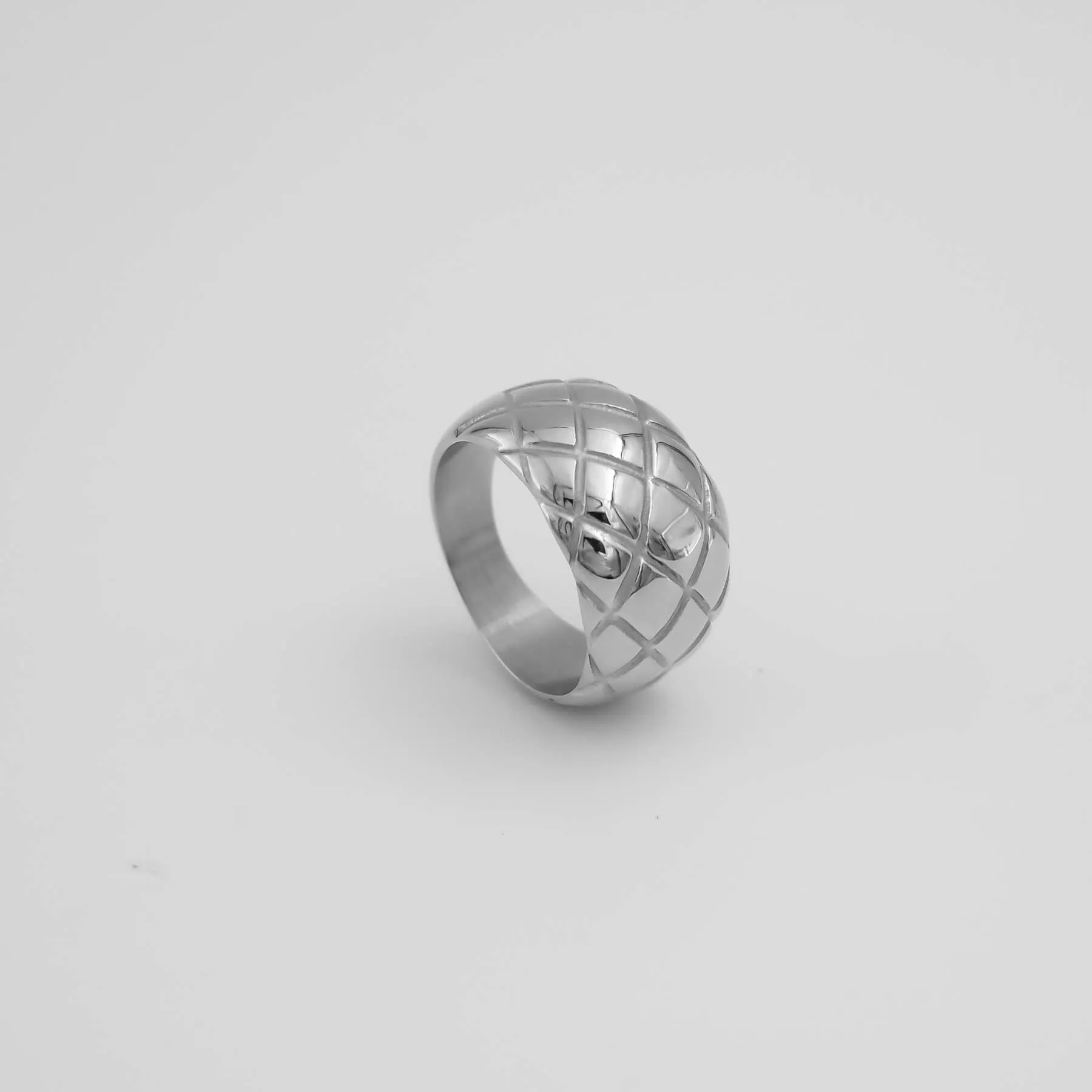 Kara Dome Ring | Silver sold by PRYA product image thumbnail 4