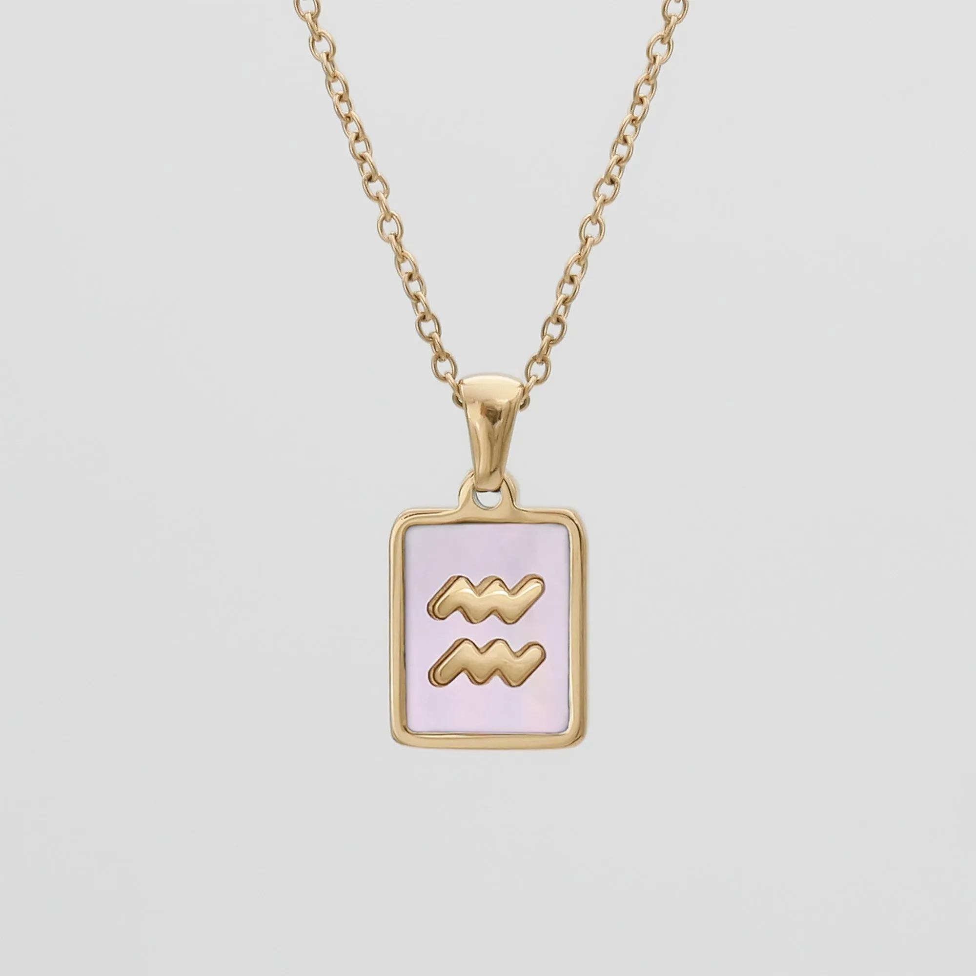 Pink Zodiac Symbol Necklace sold by PRYA product image thumbnail 2