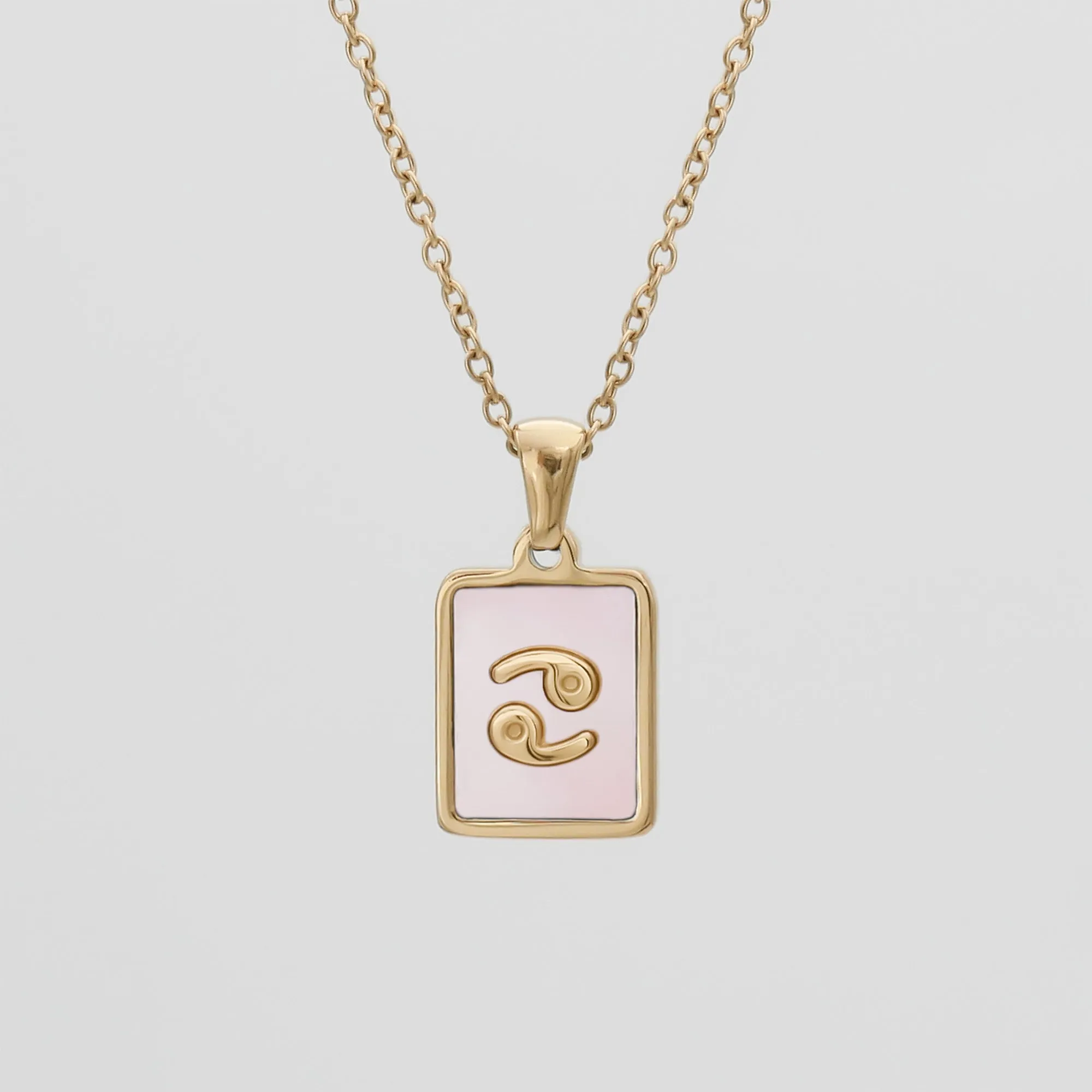 Pink Zodiac Symbol Necklace sold by PRYA product image thumbnail 4