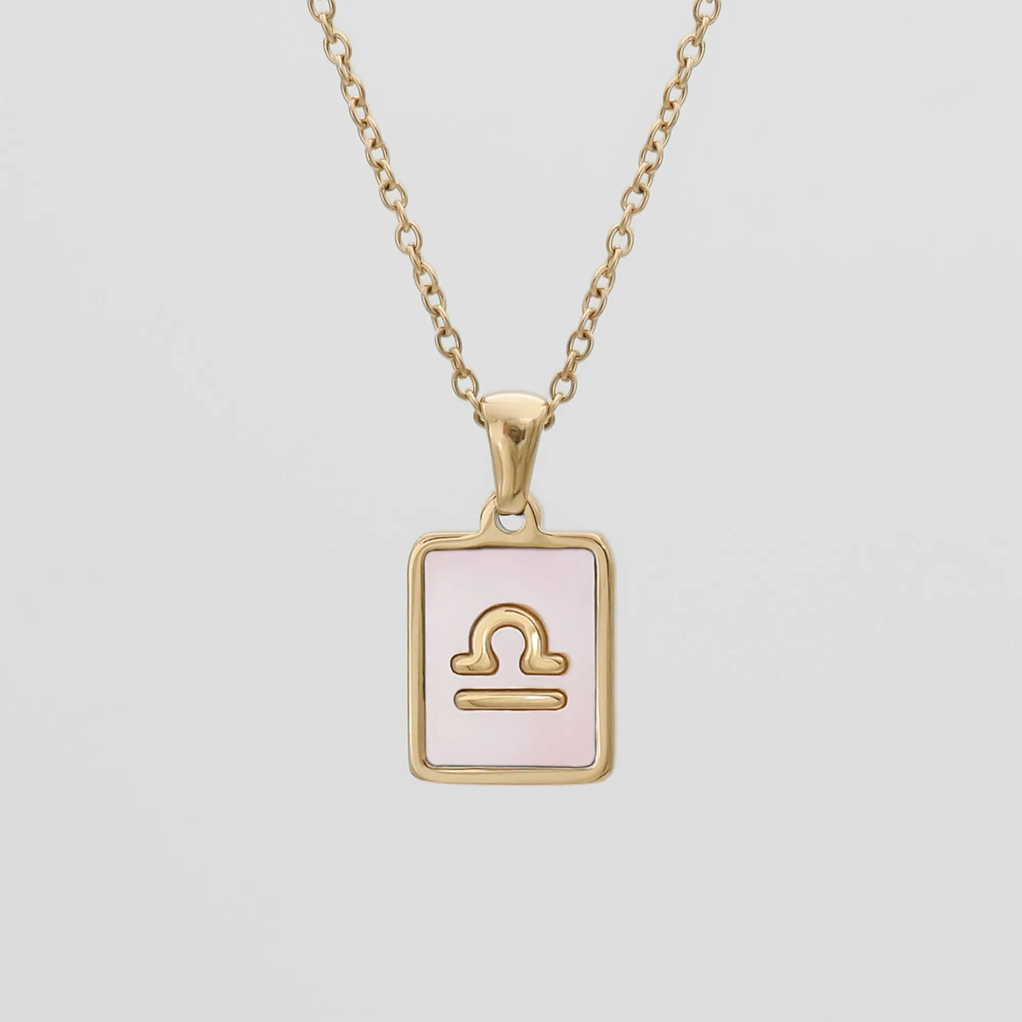 Pink Zodiac Symbol Necklace sold by PRYA