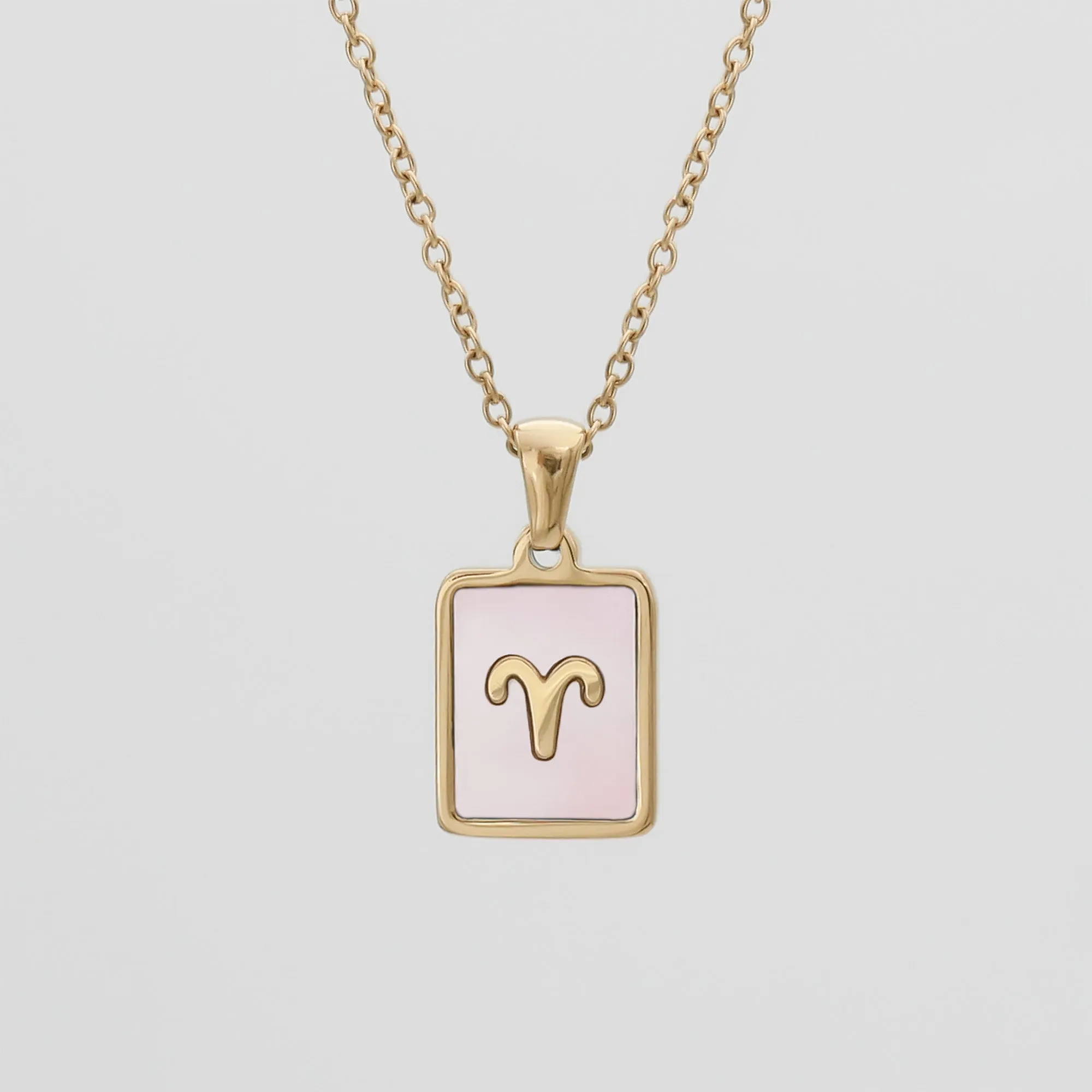 Pink Zodiac Symbol Necklace sold by PRYA product image thumbnail 3