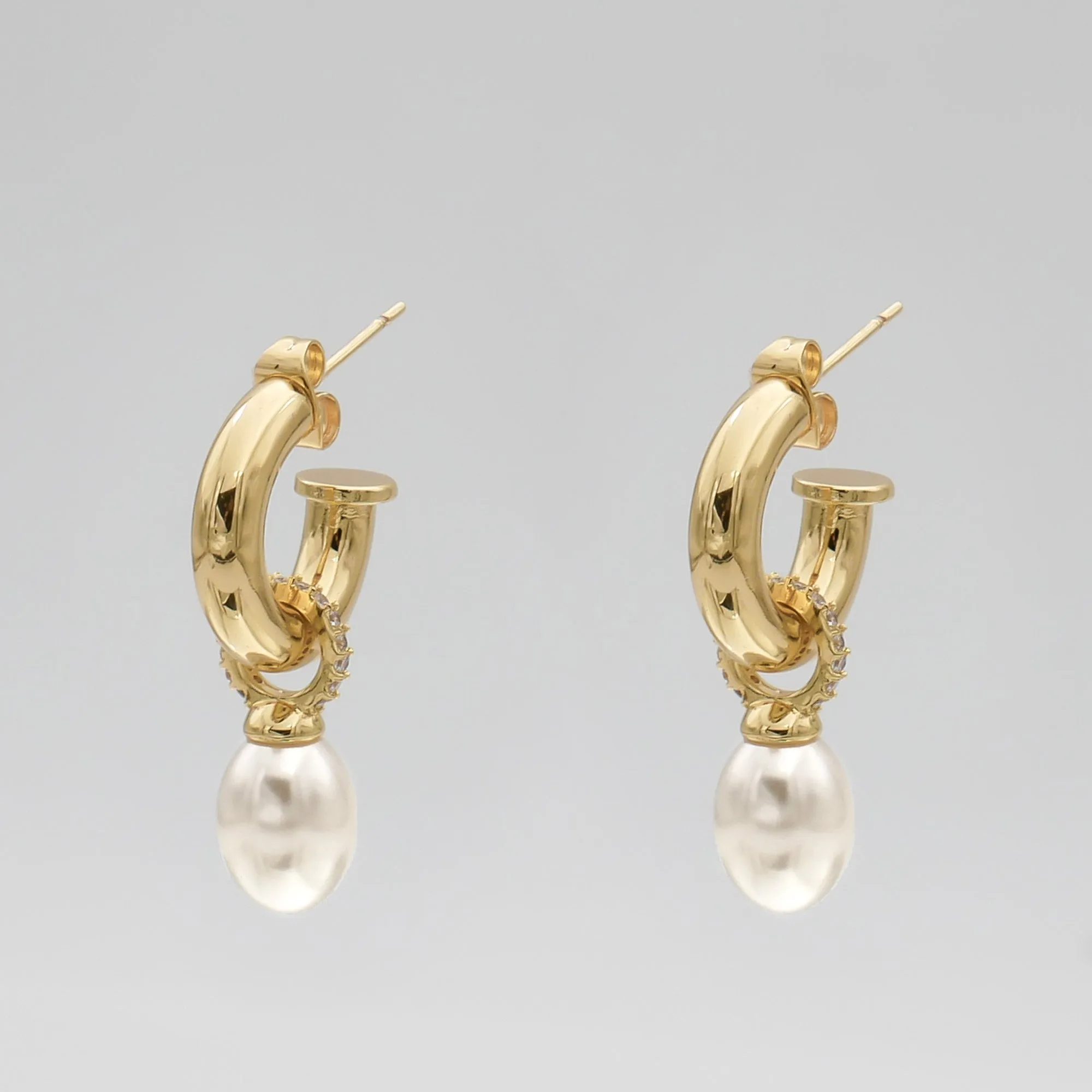 Nala Pearl Earrings sold by PRYA