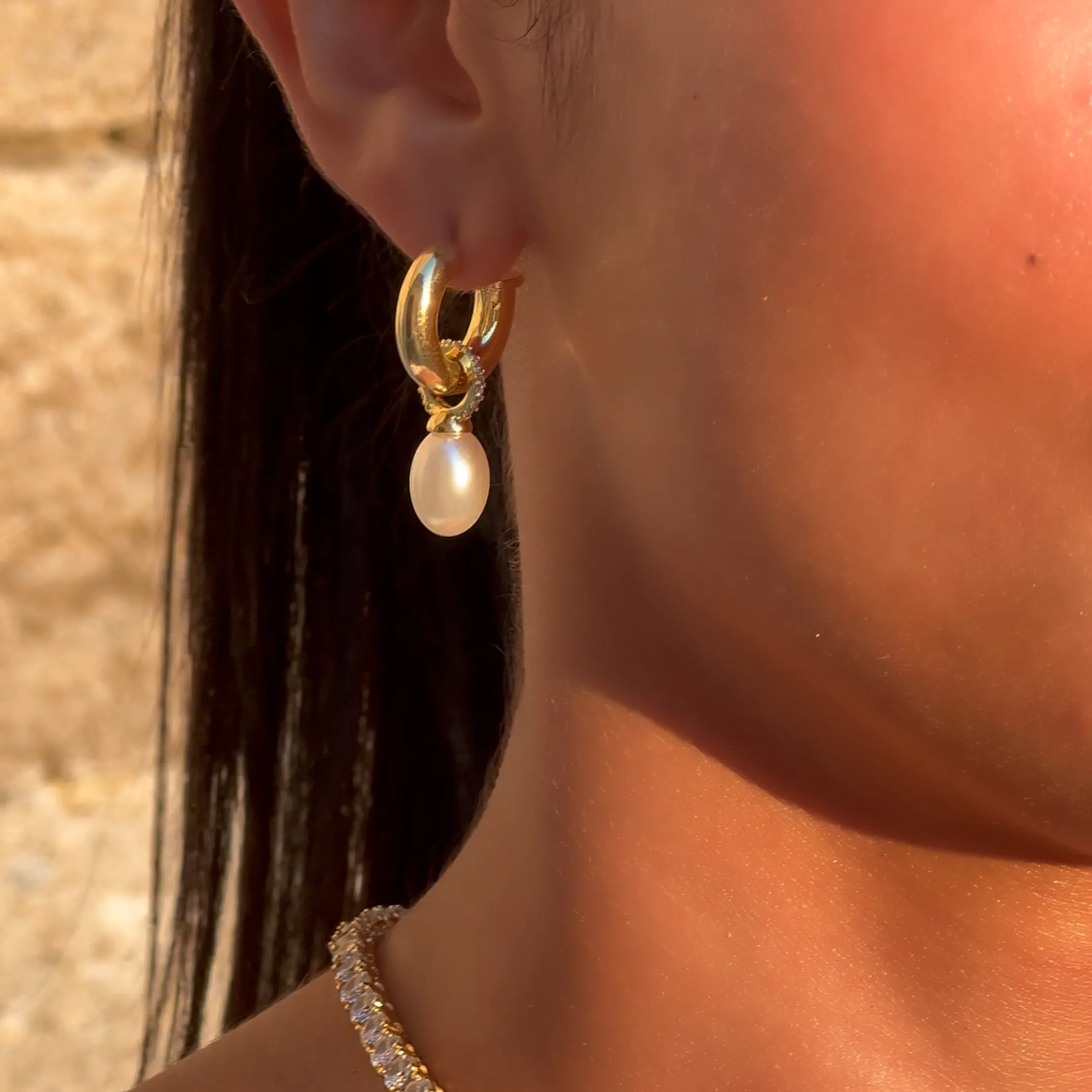 Nala Pearl Earrings sold by PRYA product image thumbnail 4