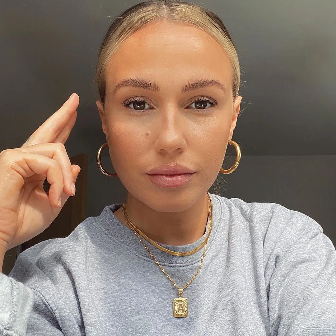 Classic Initial Necklace sold by PRYA product image thumbnail 4