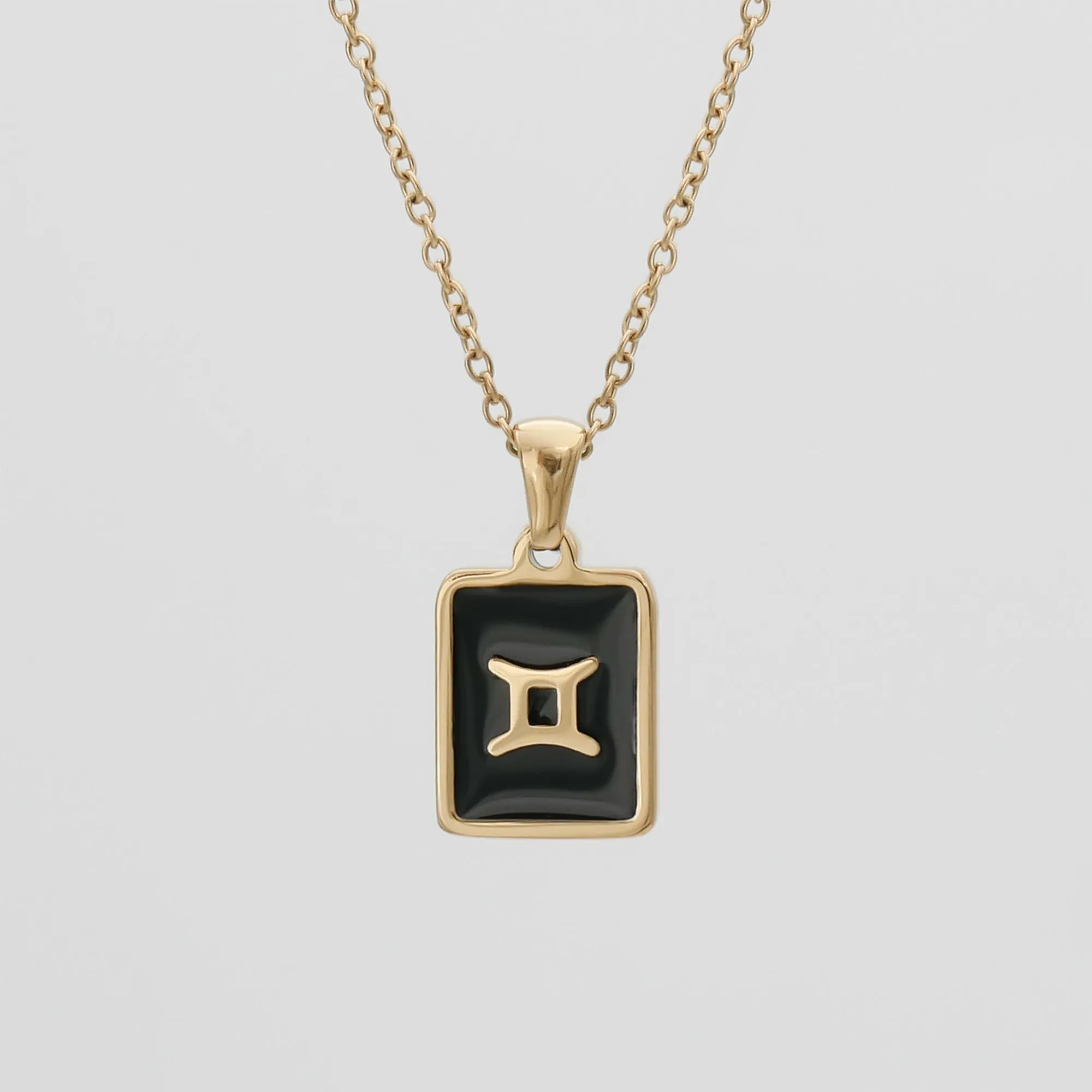 Onyx Zodiac Symbol Necklace sold by PRYA product image thumbnail 4