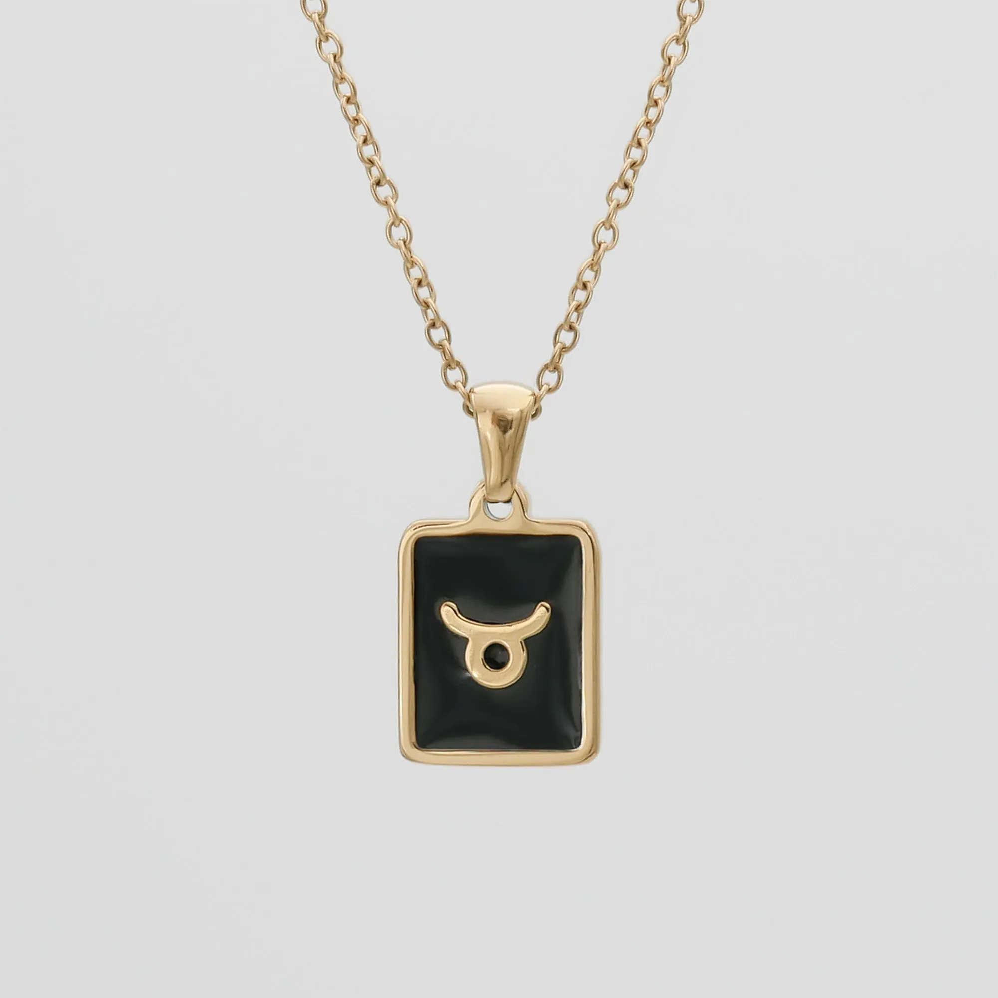 Onyx Zodiac Symbol Necklace sold by PRYA product image thumbnail 3