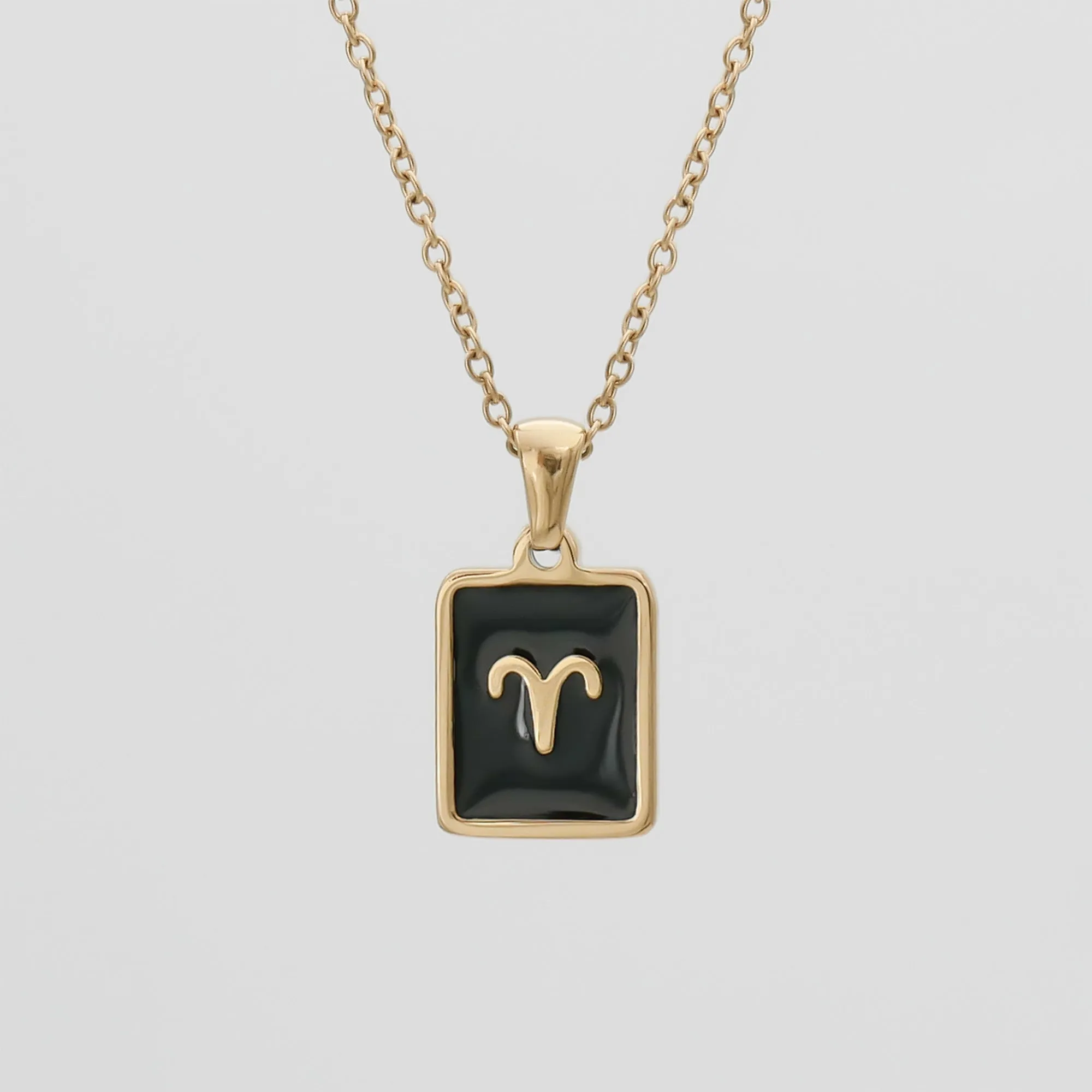 Onyx Zodiac Symbol Necklace sold by PRYA