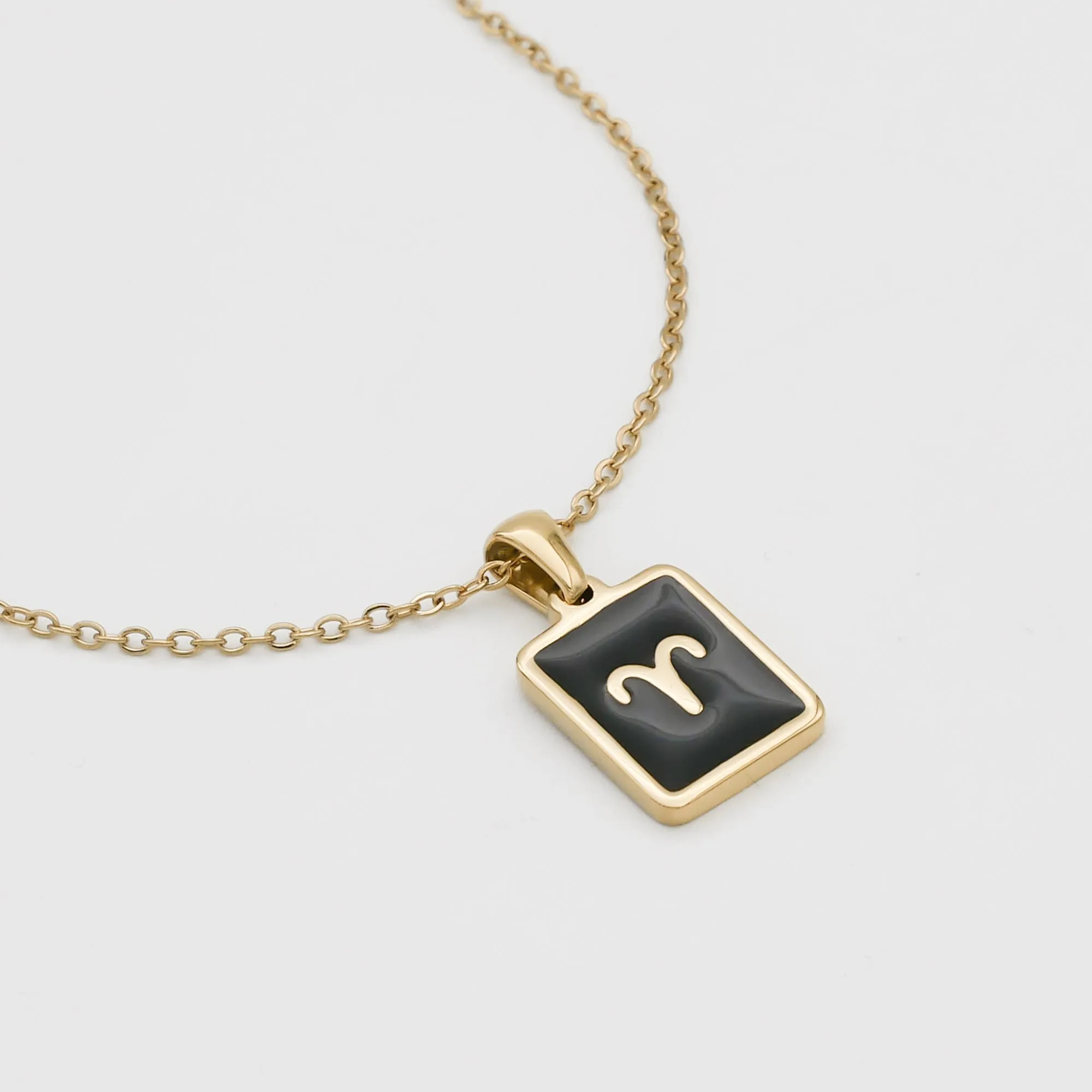 Onyx Zodiac Symbol Necklace sold by PRYA product image thumbnail 2