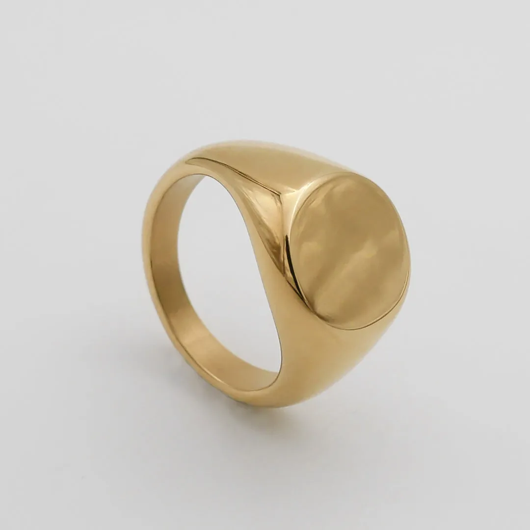 Classic Gold Signet Ring sold by PRYA