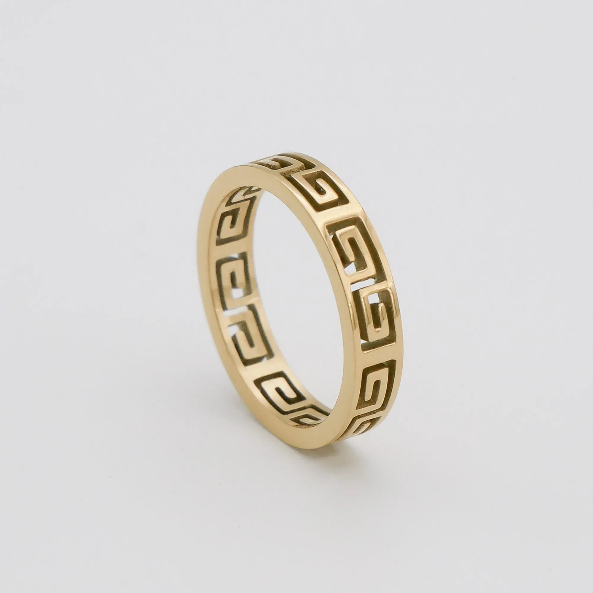 Aria Greek Meander Ring sold by PRYA