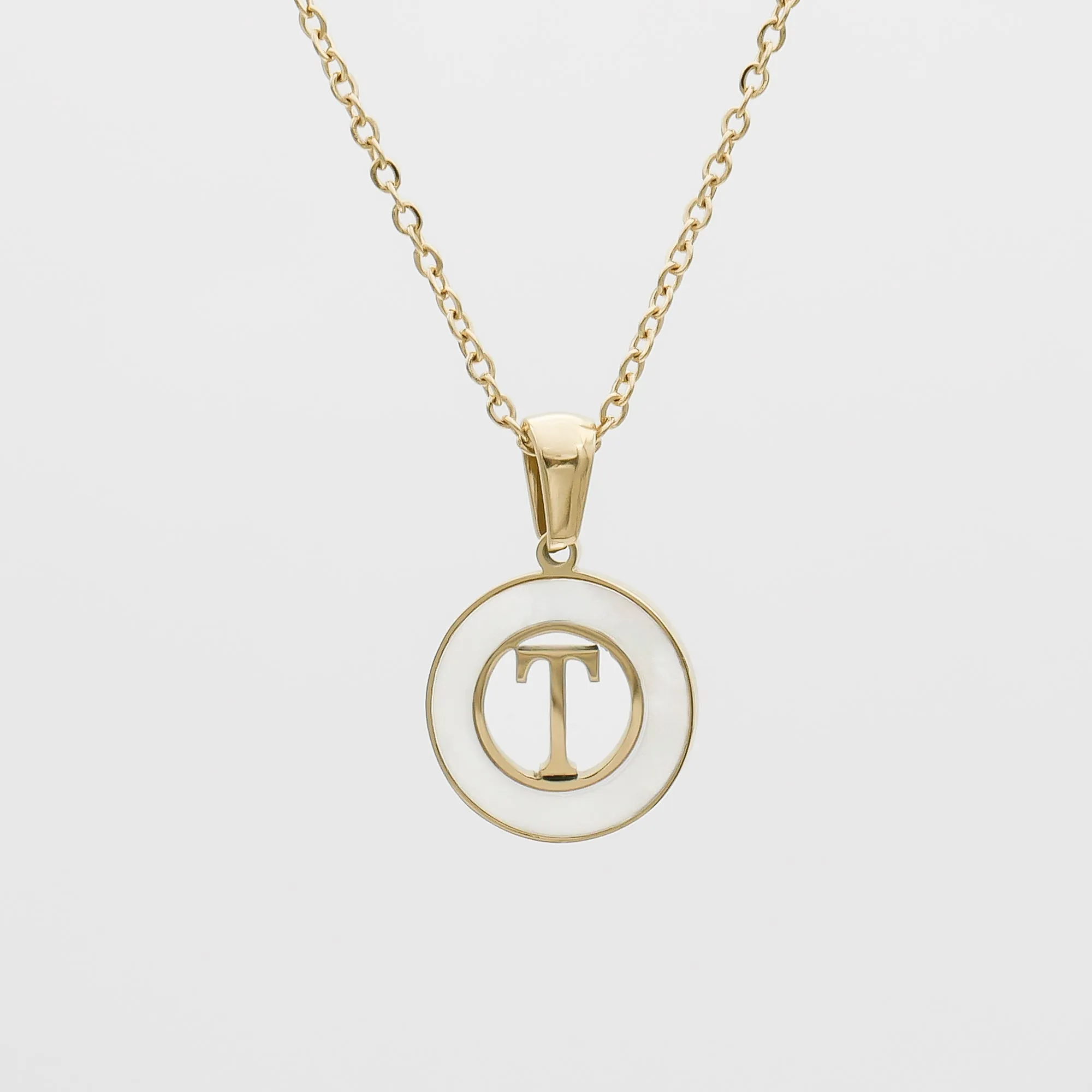 Mia Opal Initial Necklace sold by PRYA product image thumbnail 3