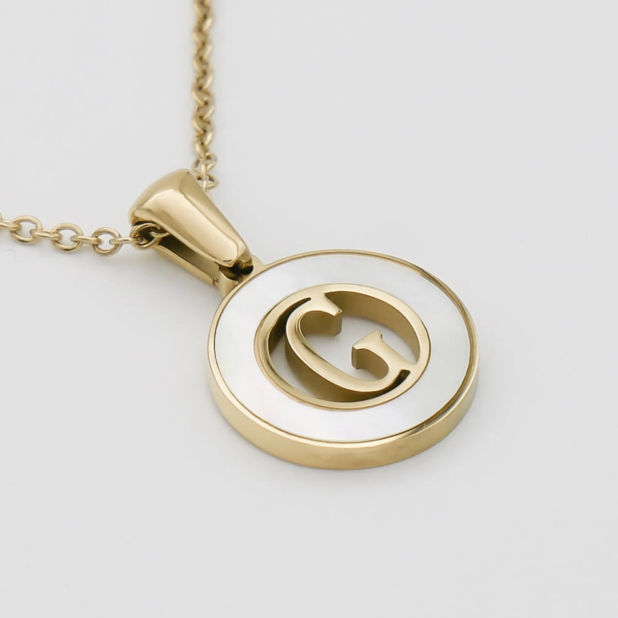 Mia Opal Initial Necklace sold by PRYA product image thumbnail 2