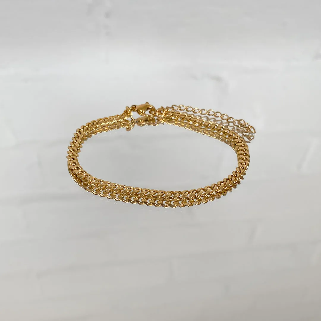 Classic Cuban Anklet Gold sold by PRYA product image thumbnail 5