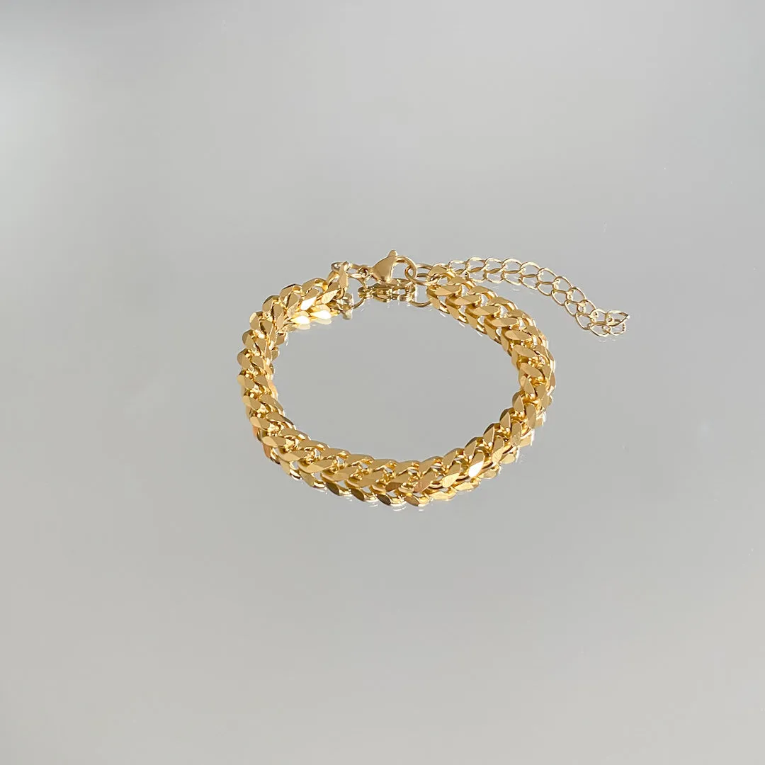 Classic Cuban Anklet Gold sold by PRYA product image thumbnail 4