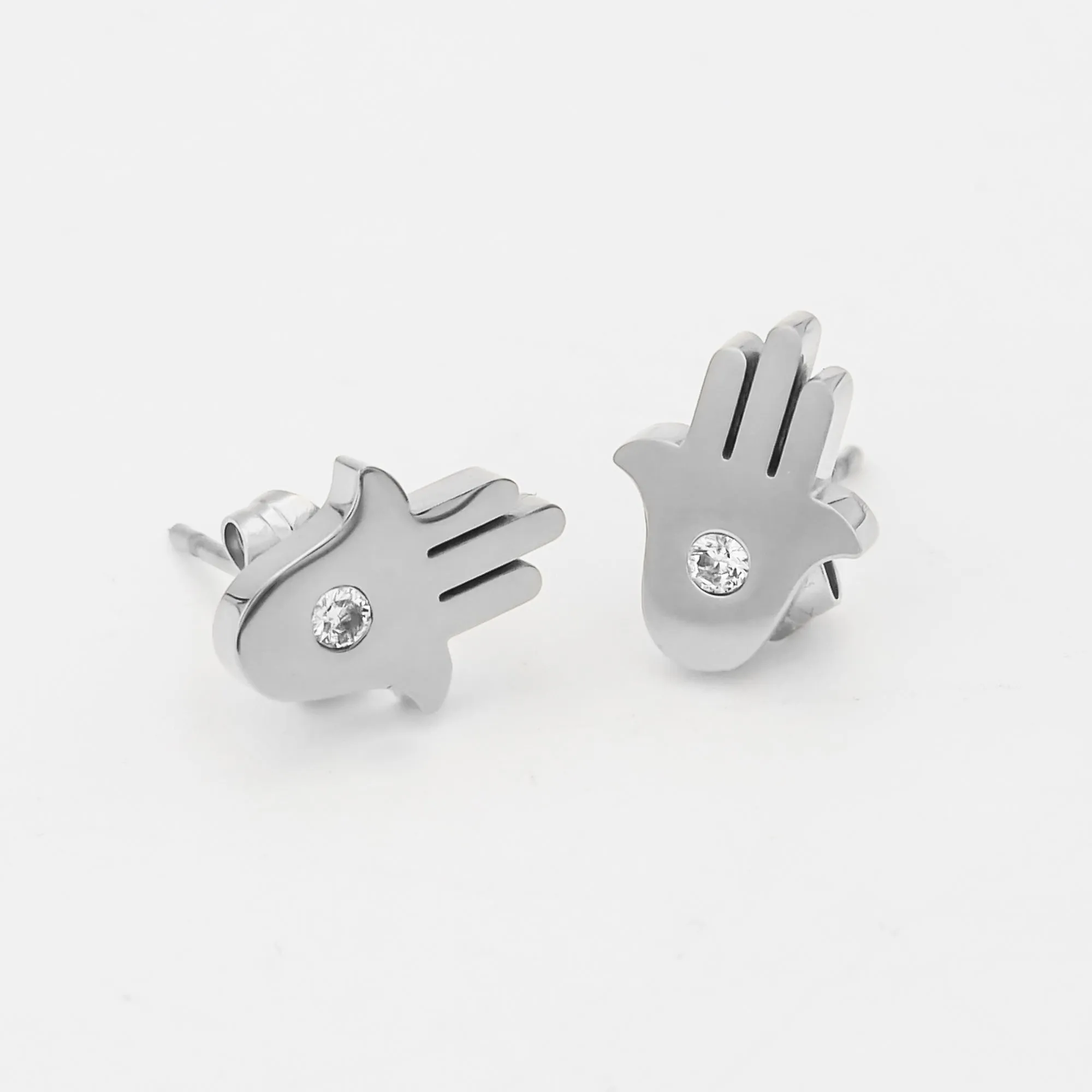 Amalie Hand of Hamsa Stud Earrings sold by PRYA product image thumbnail 5