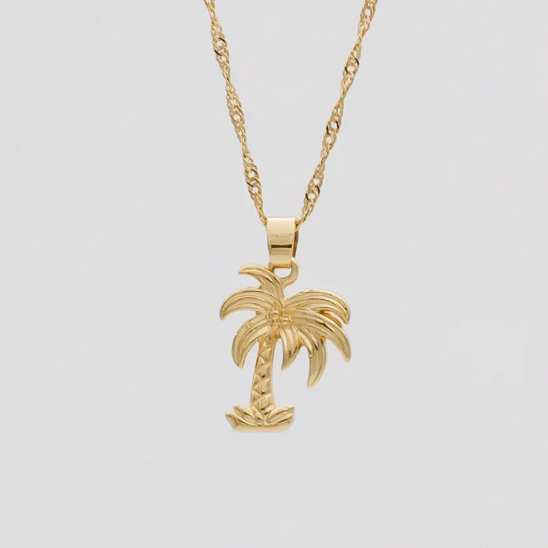 Palm Tree Necklace sold by PRYA