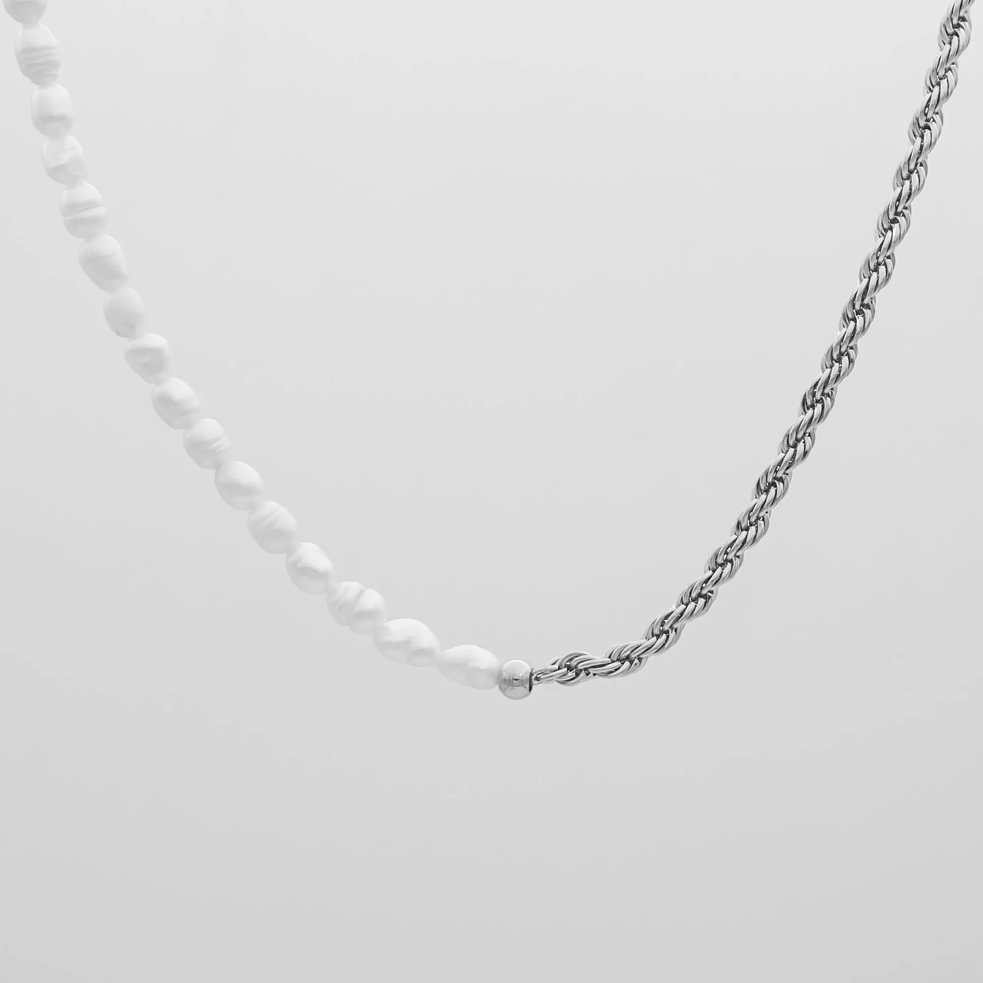Rope and Pearl Chain Necklace sold by PRYA product image thumbnail 2