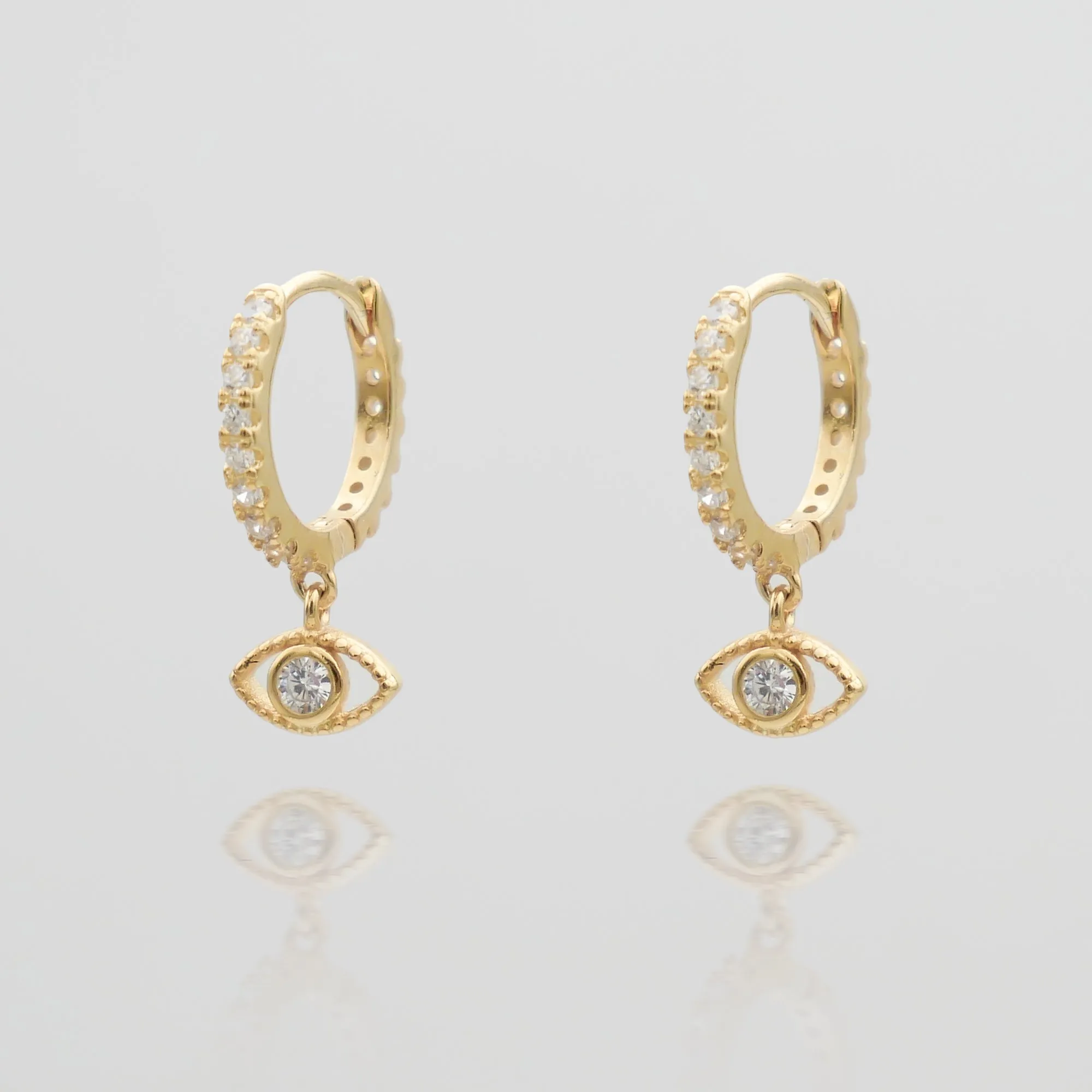 Ana Eye Huggie Earrings sold by PRYA product image thumbnail 4