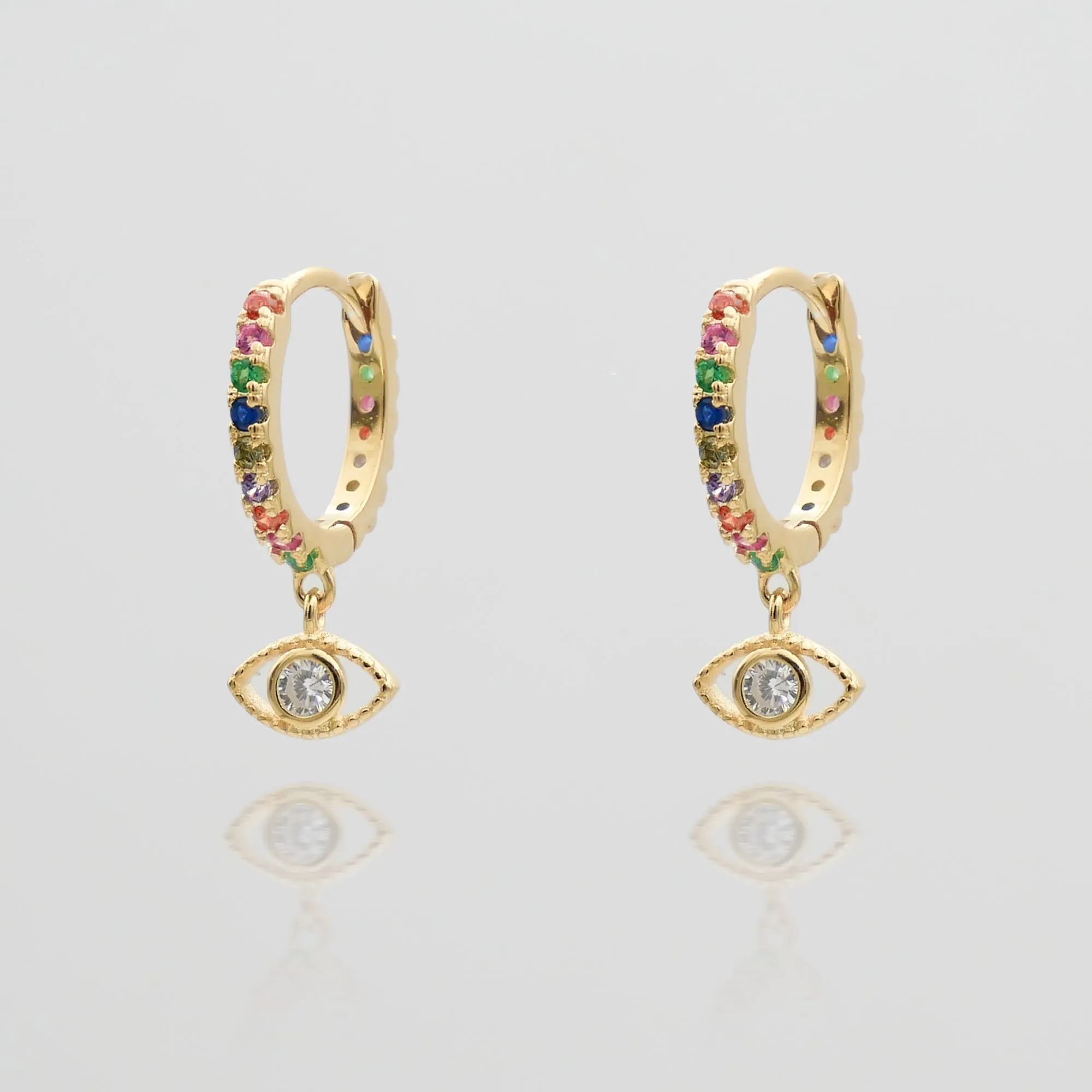 Ana Eye Huggie Earrings sold by PRYA product image thumbnail 2