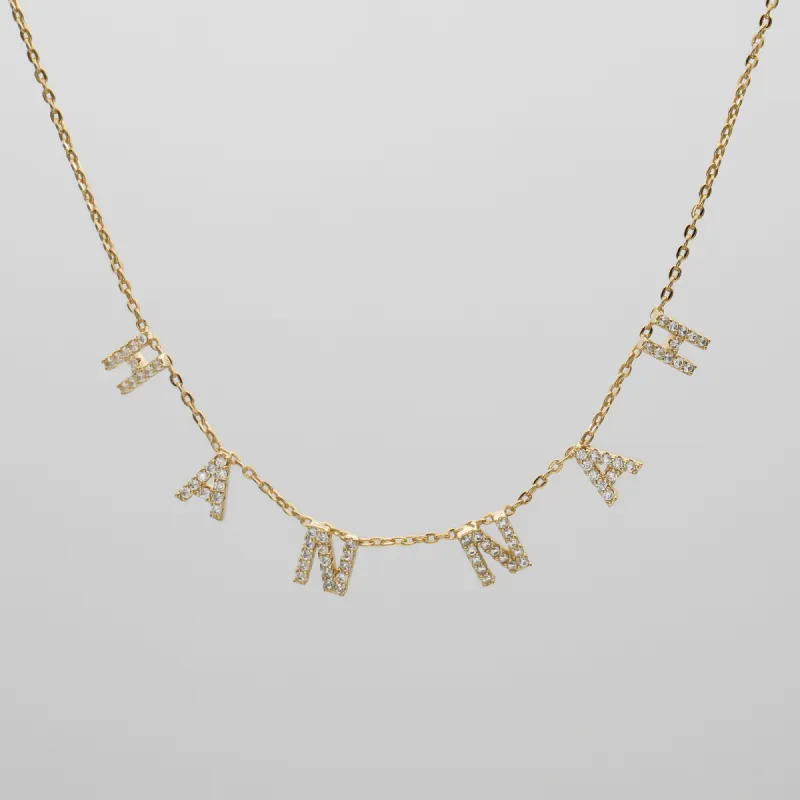 ICY Suspended Custom Name Necklace sold by PRYA