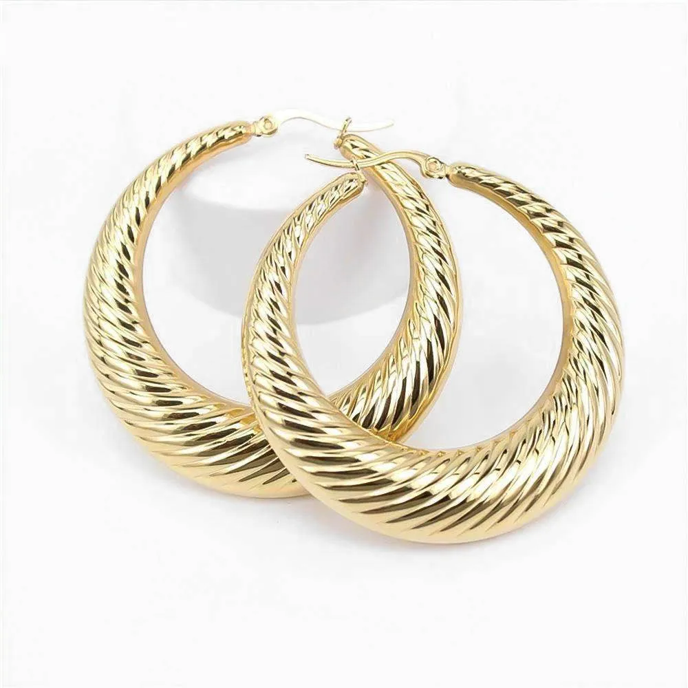 Julia Gold Filled Hoops sold by PRYA product image thumbnail 2