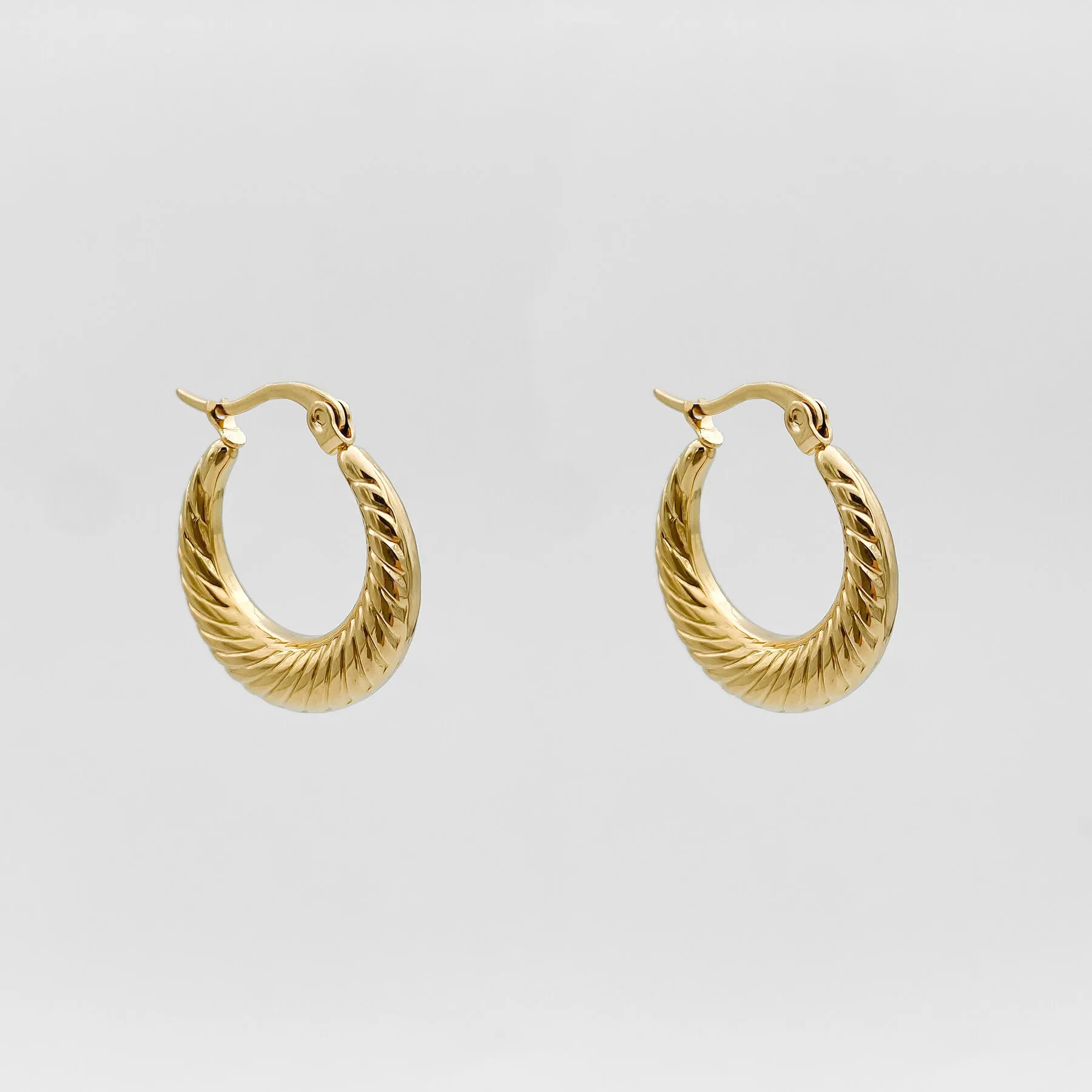 Julia Gold Filled Hoops sold by PRYA product image thumbnail 5
