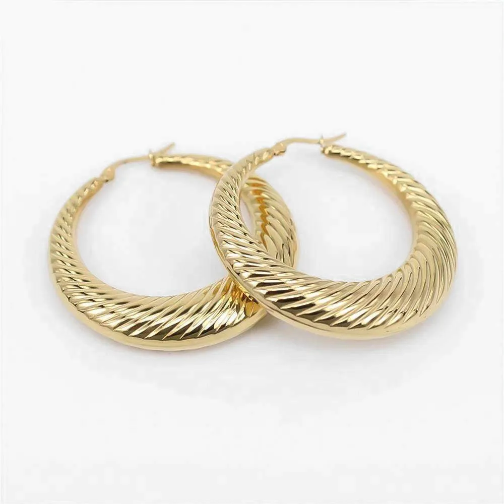 Julia Gold Filled Hoops sold by PRYA product image thumbnail 3
