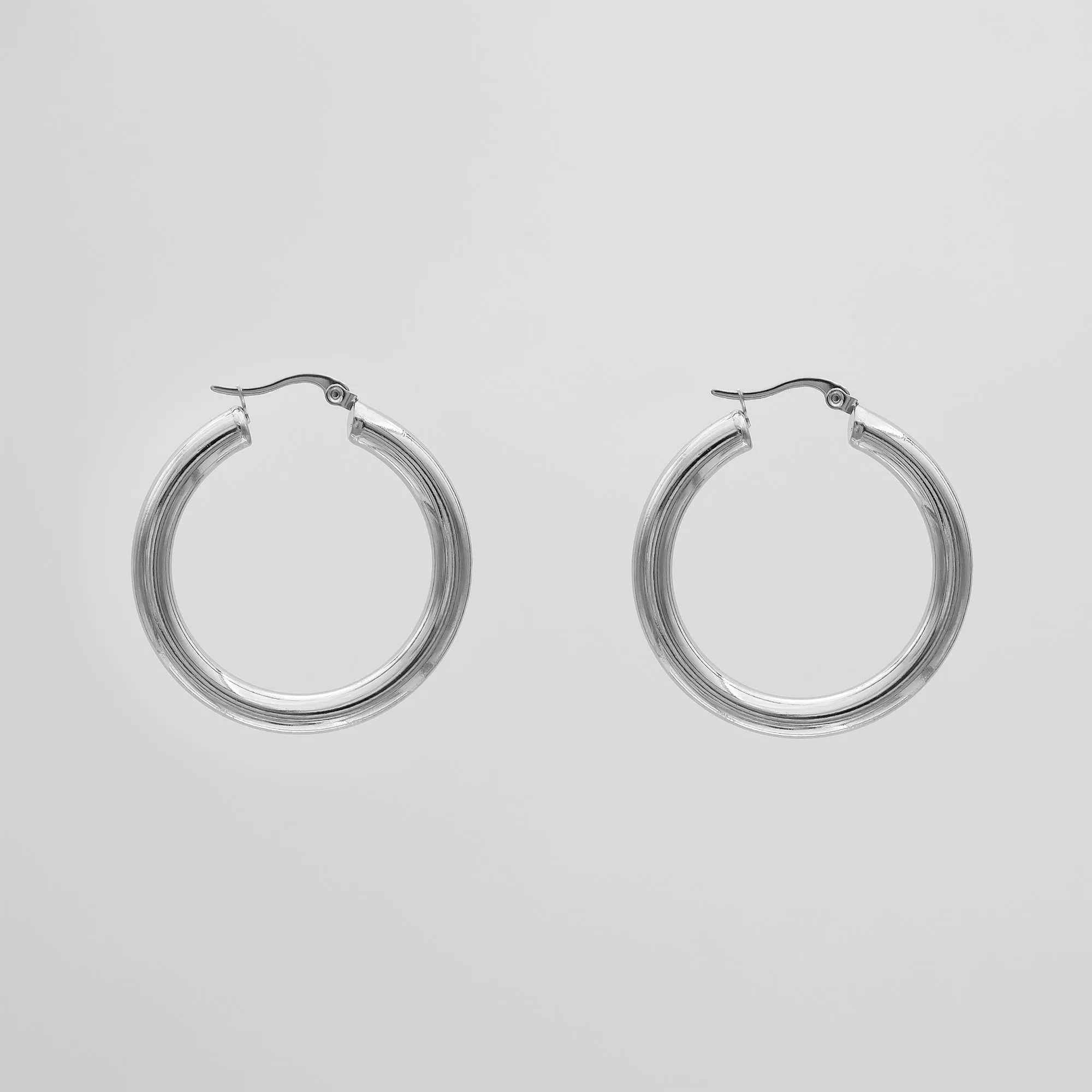 Classic Silver Filled Hoops sold by PRYA