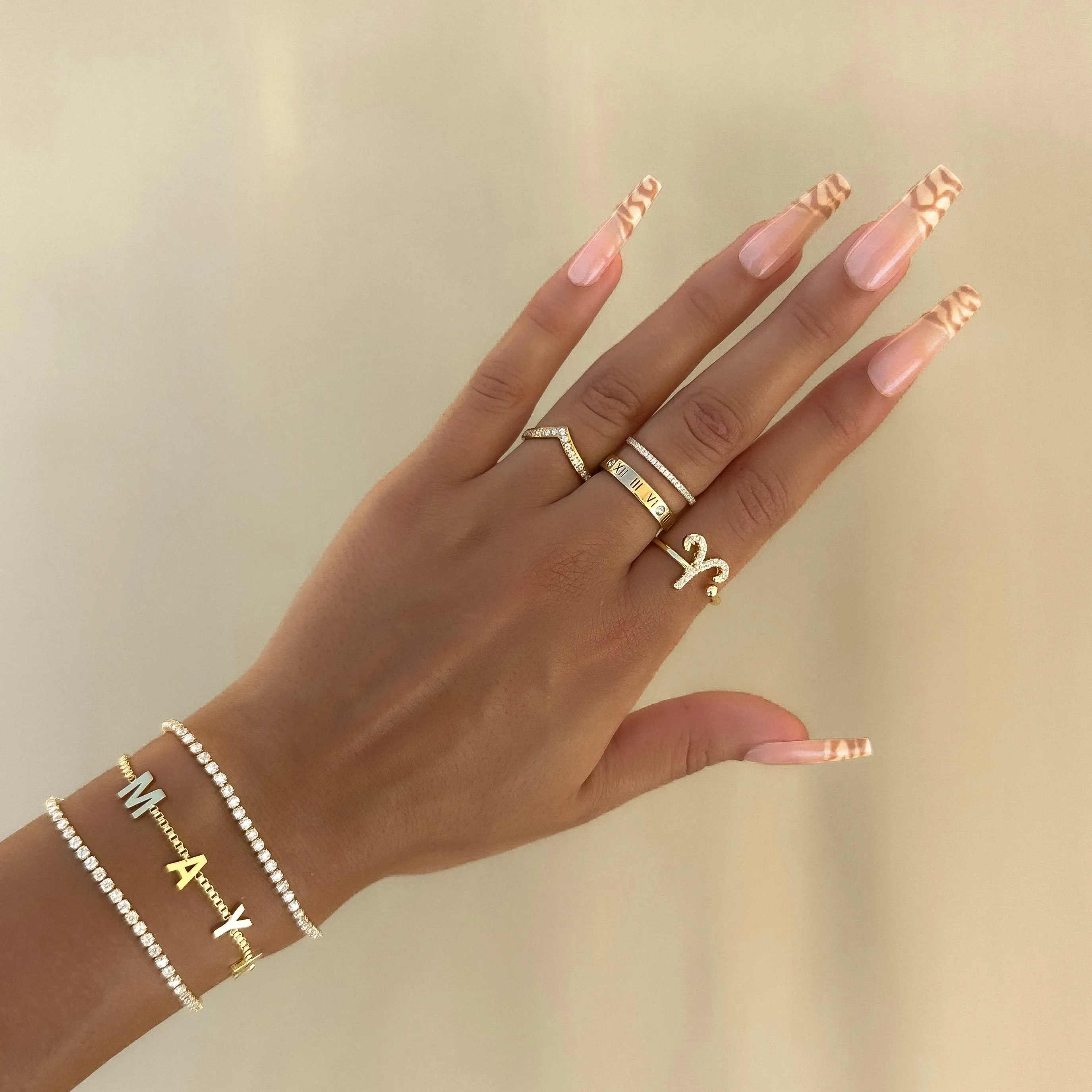 Pave Zodiac Ring sold by PRYA product image thumbnail 5