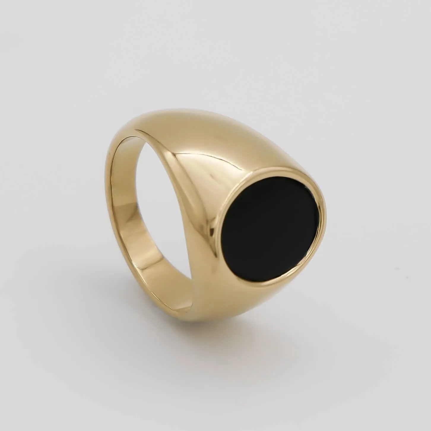 Lani Onyx Oval Signet Ring sold by PRYA