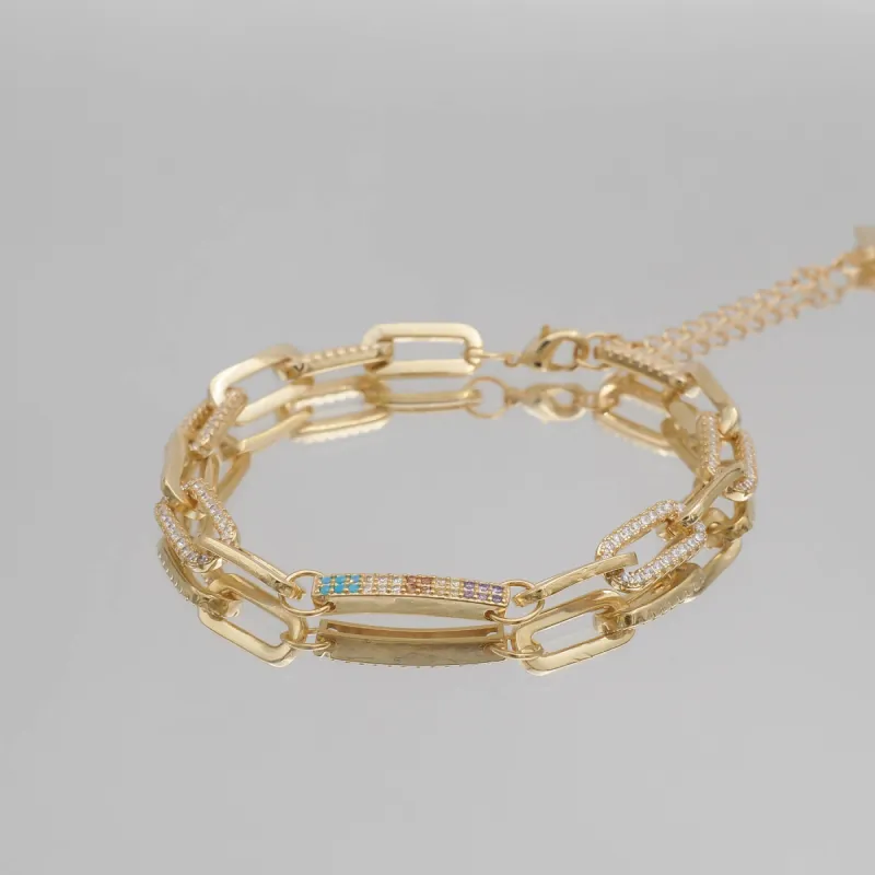 Joelle Paperclip Bracelet sold by PRYA