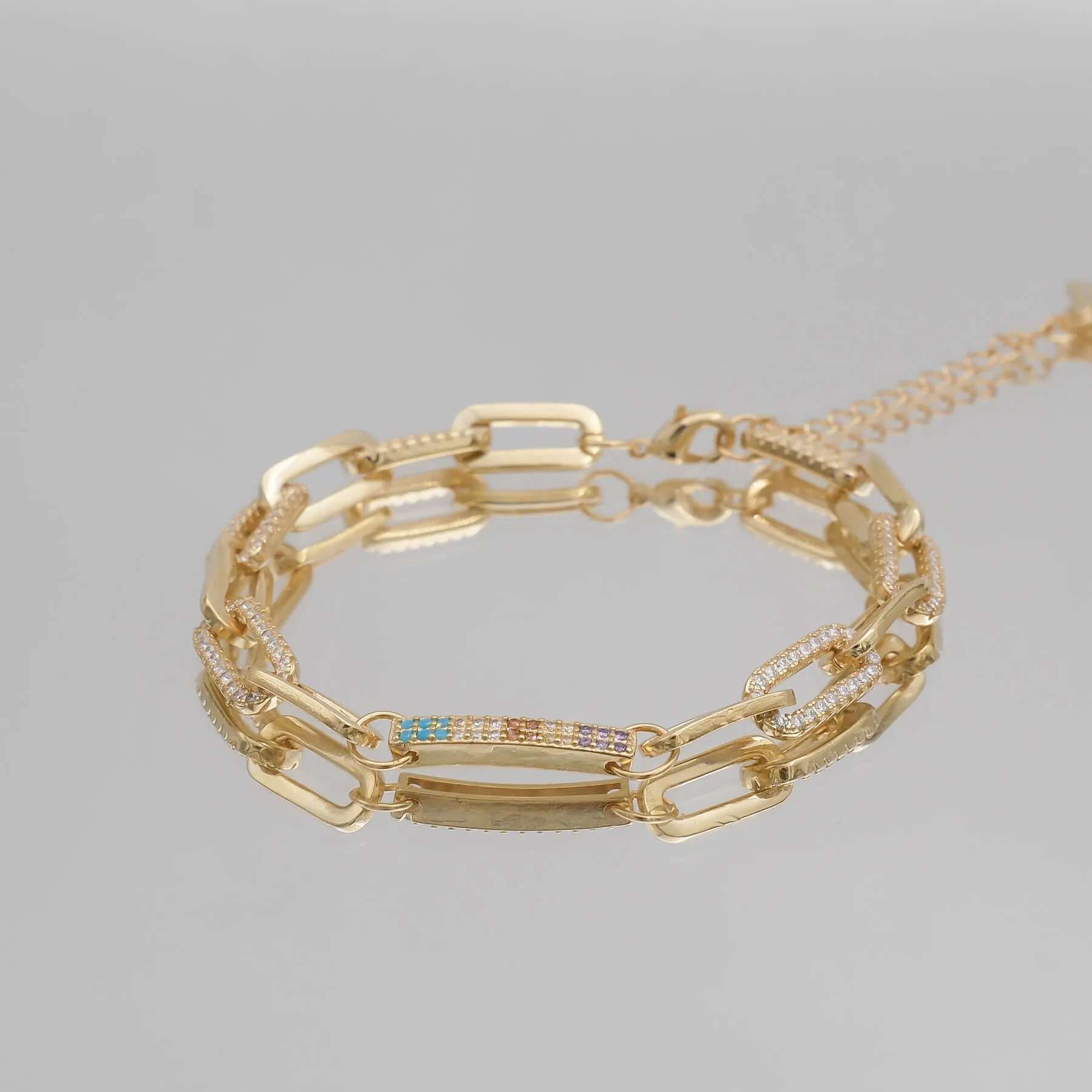 Joelle Paperclip Bracelet sold by PRYA