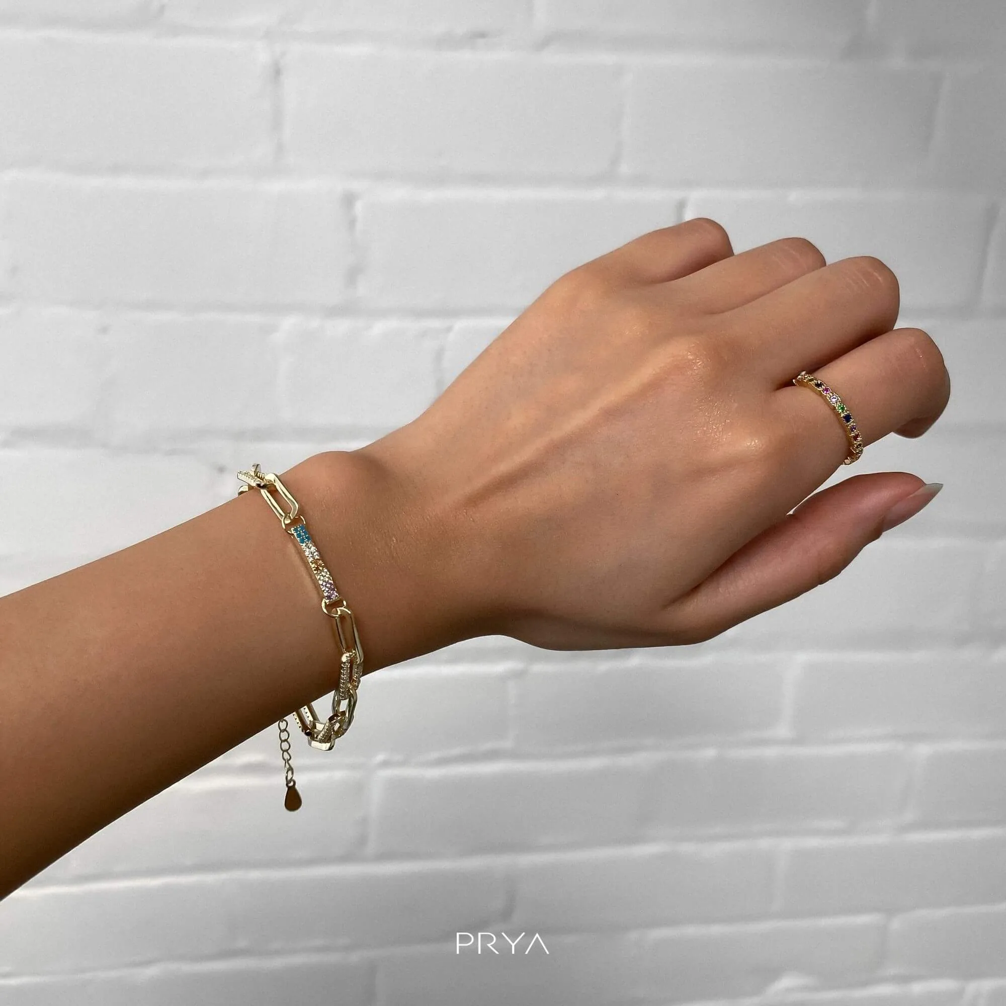 Joelle Paperclip Bracelet sold by PRYA product image thumbnail 2