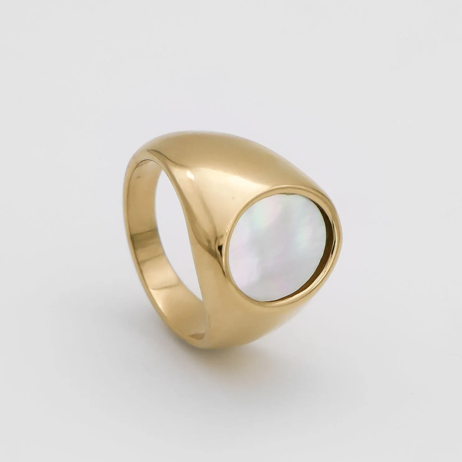 Lani Opal Oval Signet Ring sold by PRYA