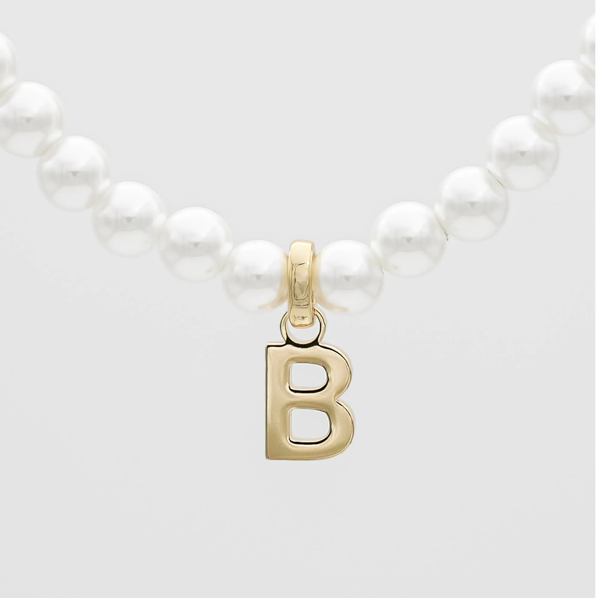 Classic Pearl Initial Necklace sold by PRYA product image thumbnail 3