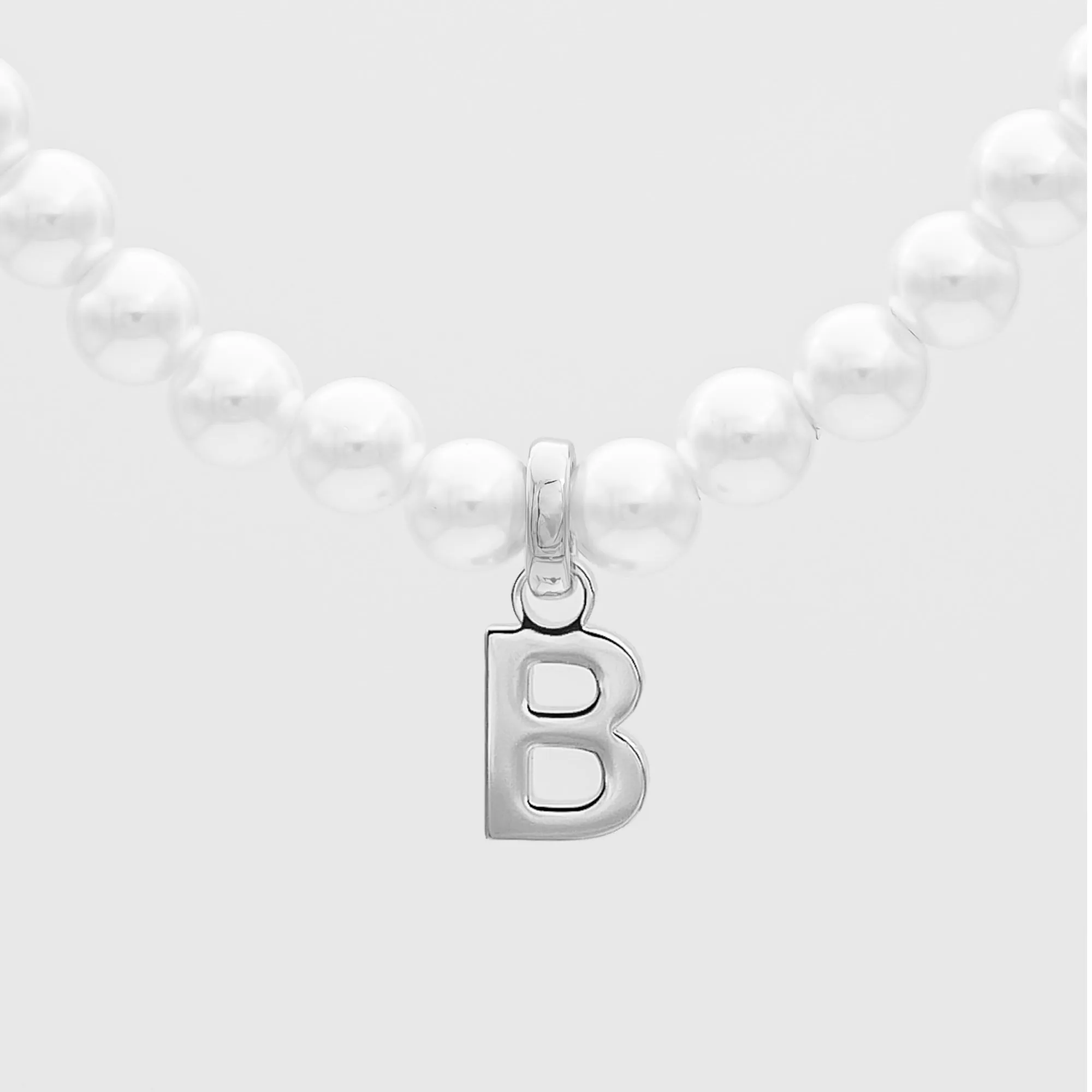 Classic Pearl Initial Necklace sold by PRYA product image thumbnail 4