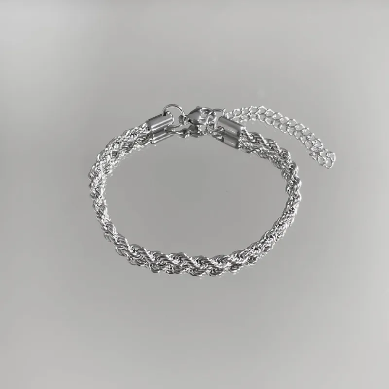 Rope Chain Anklet | Silver sold by PRYA